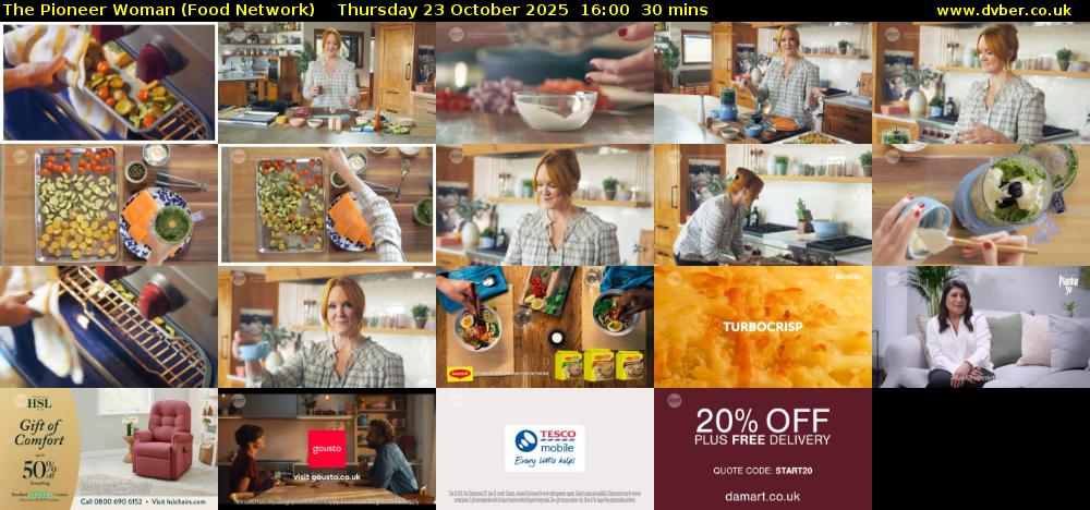 The Pioneer Woman (Food Network) Thursday 23 October 2025 16:00 - 16:30