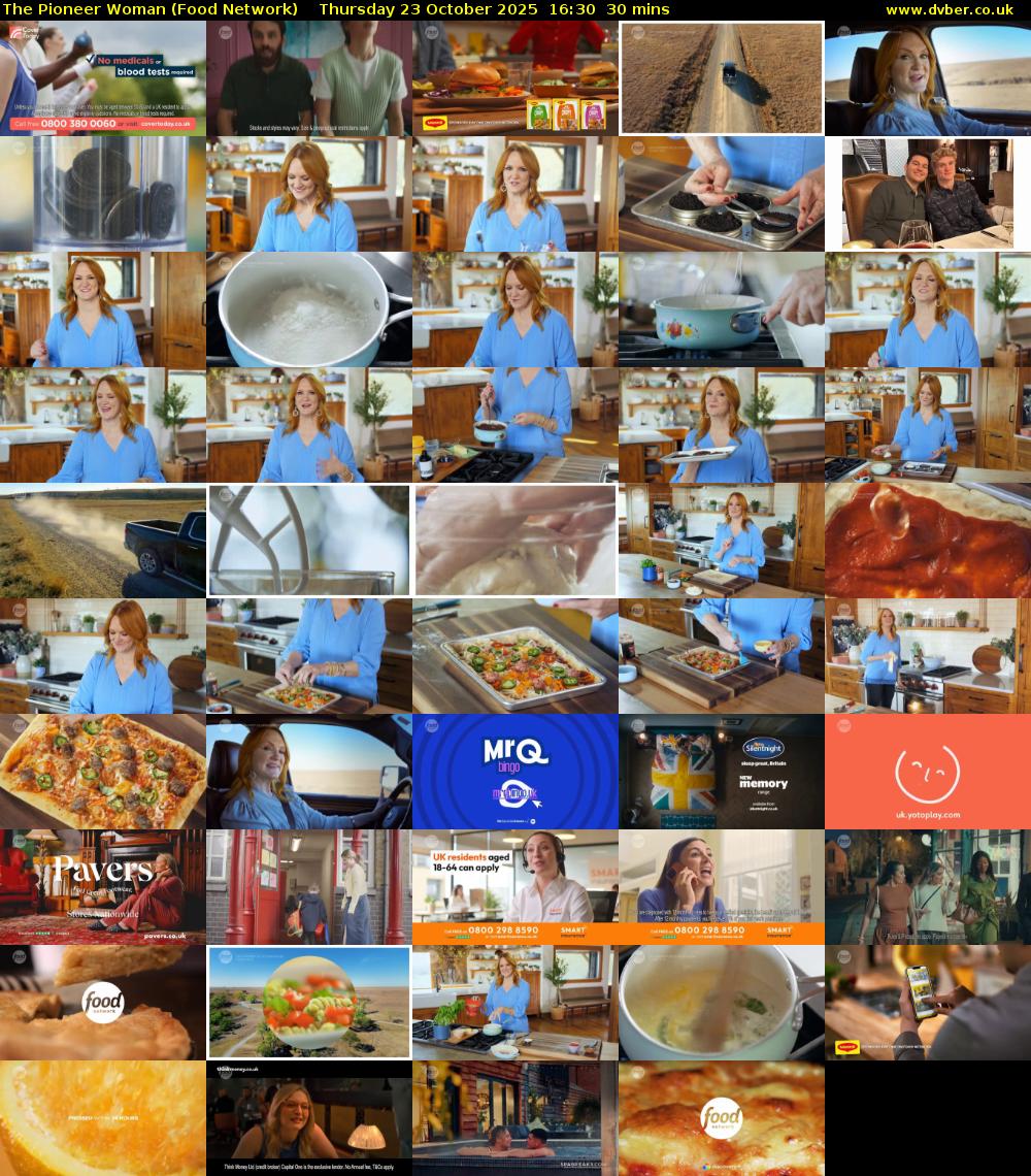 The Pioneer Woman (Food Network) Thursday 23 October 2025 16:30 - 17:00
