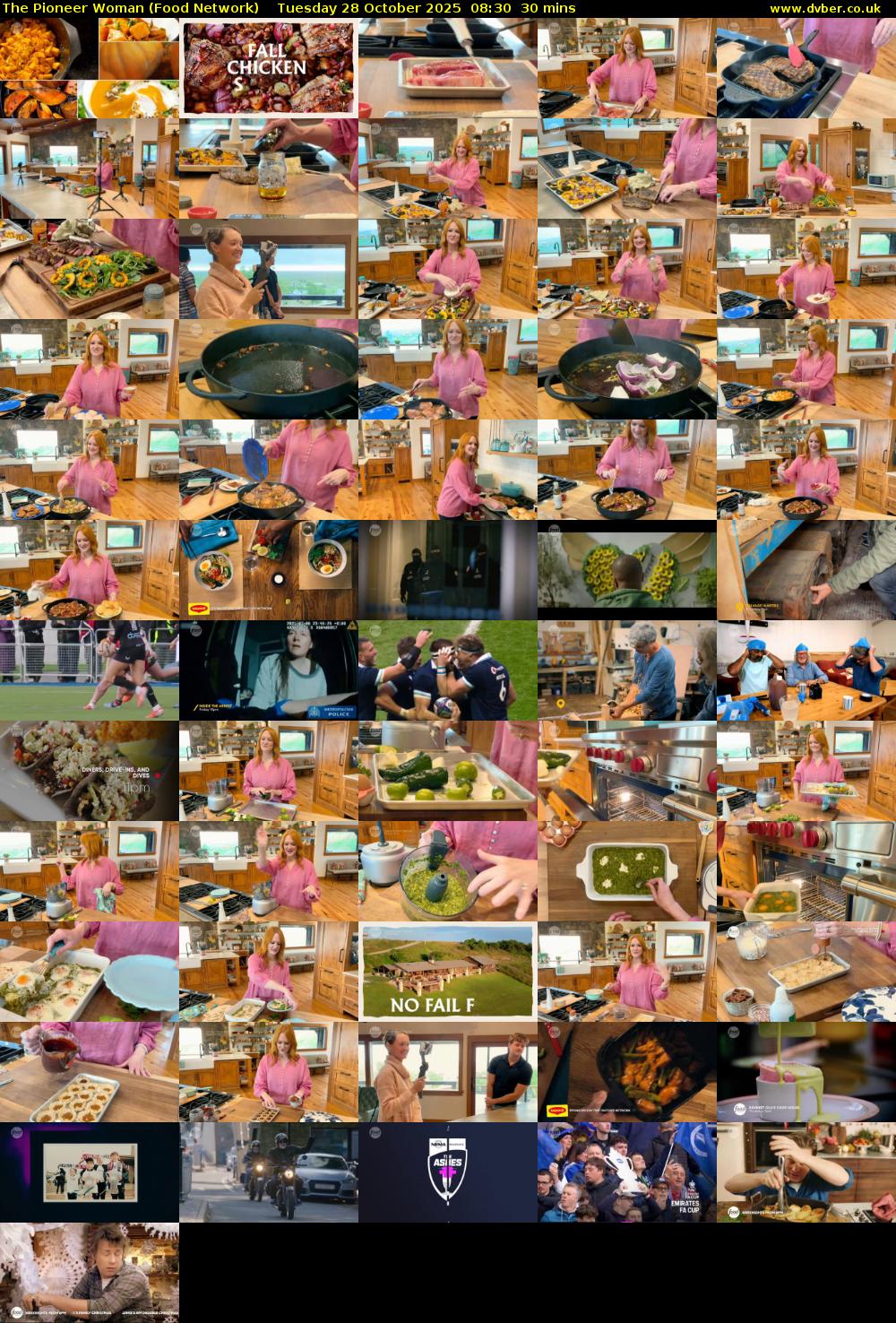 The Pioneer Woman (Food Network) Tuesday 28 October 2025 08:30 - 09:00