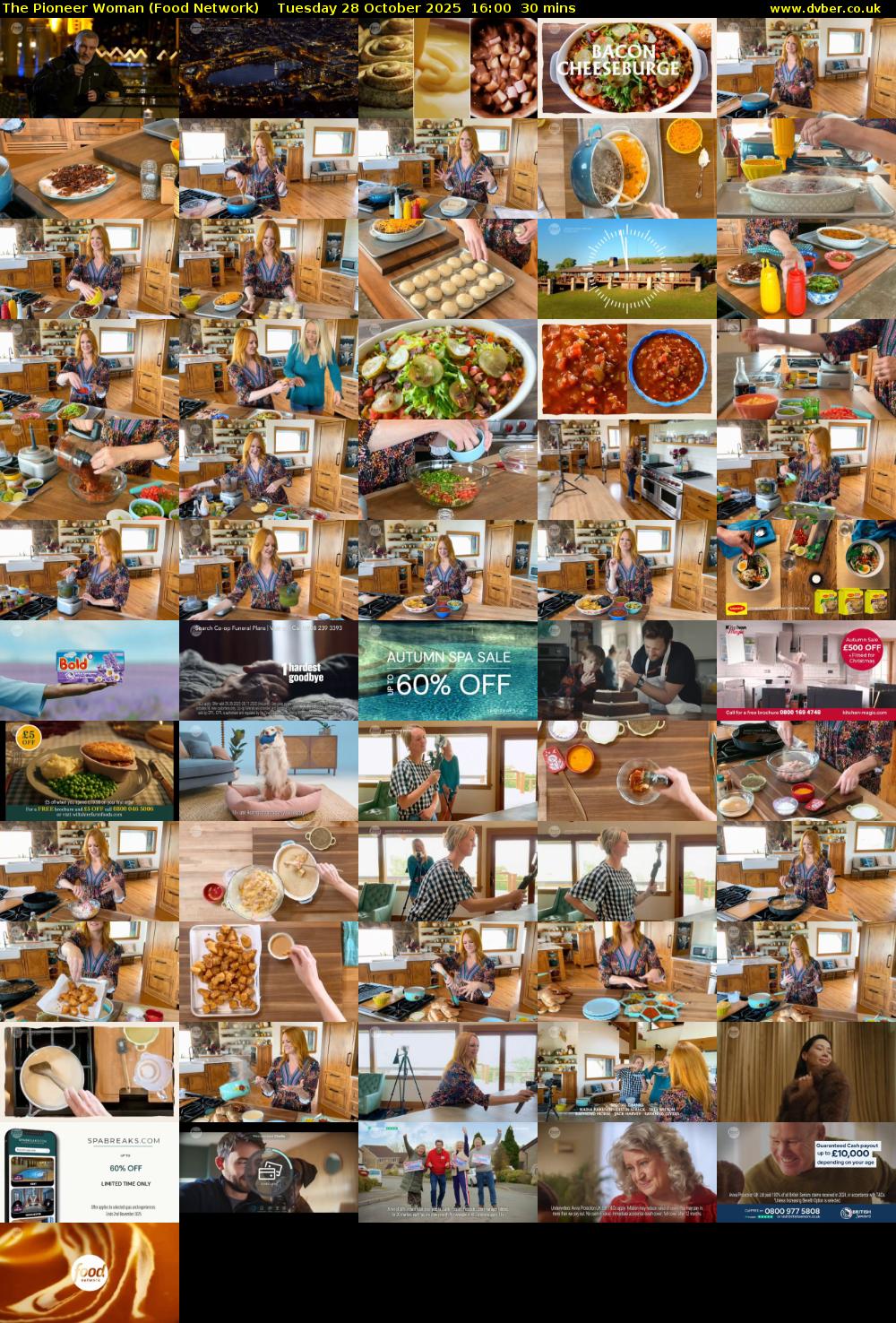 The Pioneer Woman (Food Network) Tuesday 28 October 2025 16:00 - 16:30