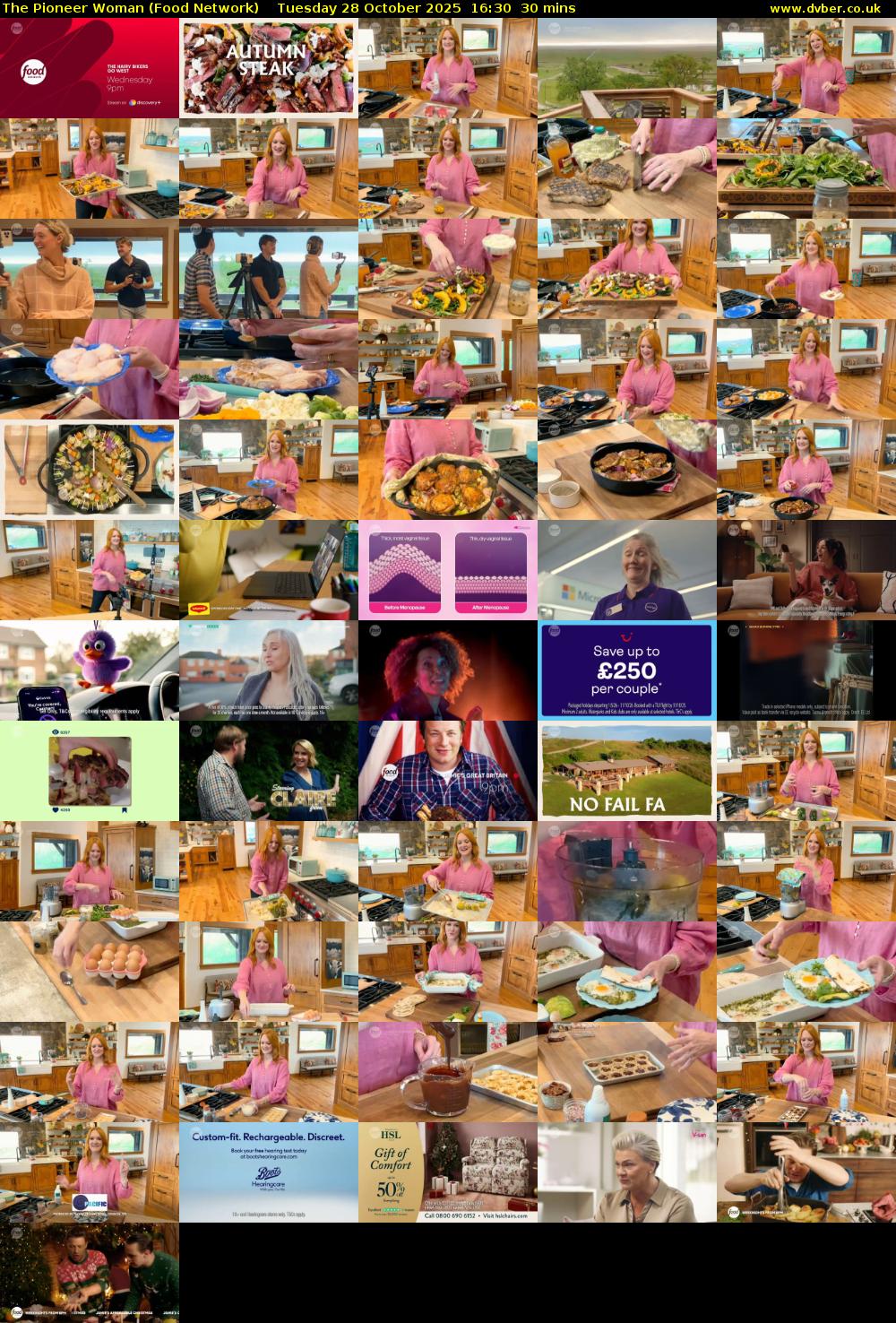 The Pioneer Woman (Food Network) Tuesday 28 October 2025 16:30 - 17:00