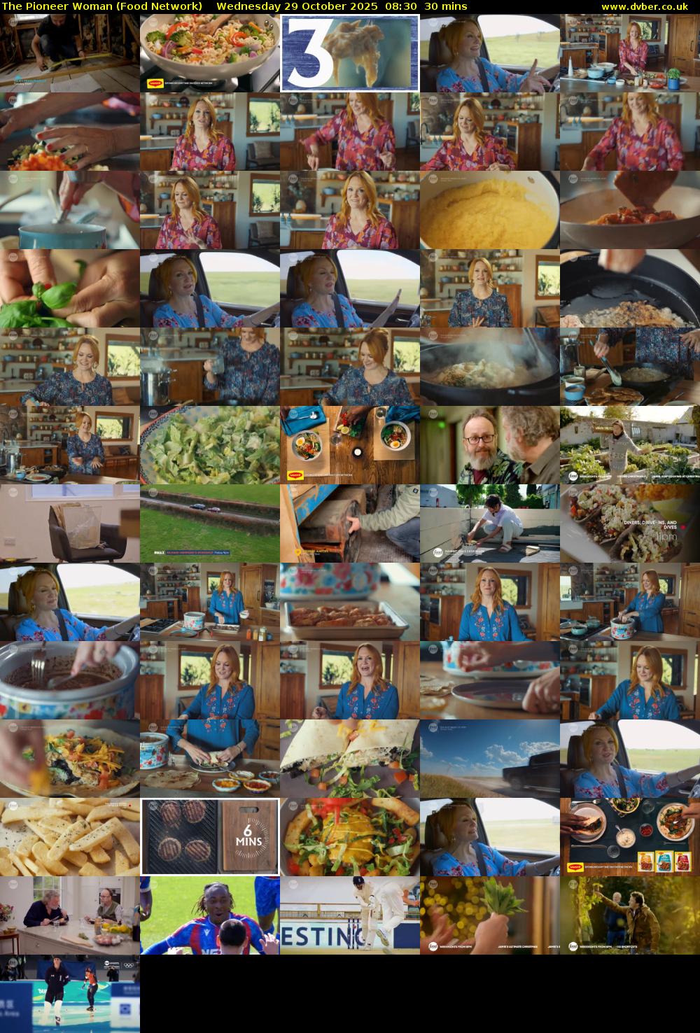 The Pioneer Woman (Food Network) Wednesday 29 October 2025 08:30 - 09:00