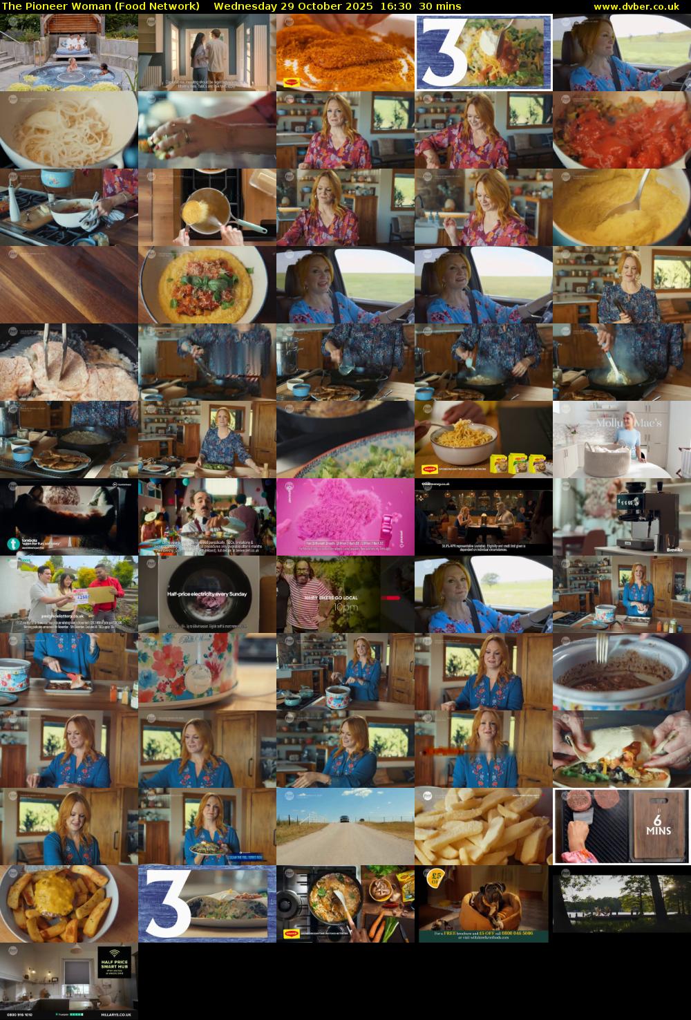 The Pioneer Woman (Food Network) Wednesday 29 October 2025 16:30 - 17:00