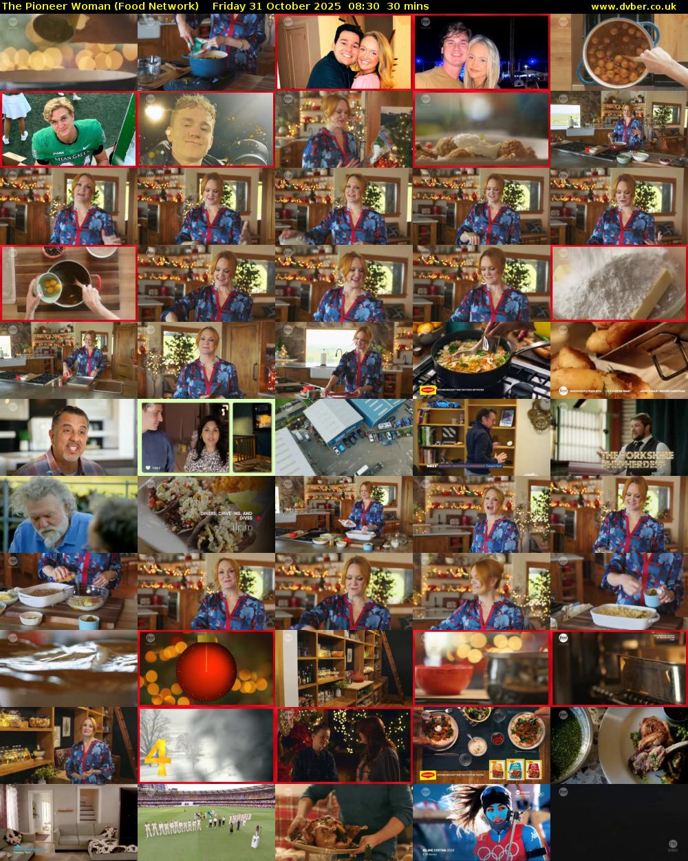 The Pioneer Woman (Food Network) Friday 31 October 2025 08:30 - 09:00