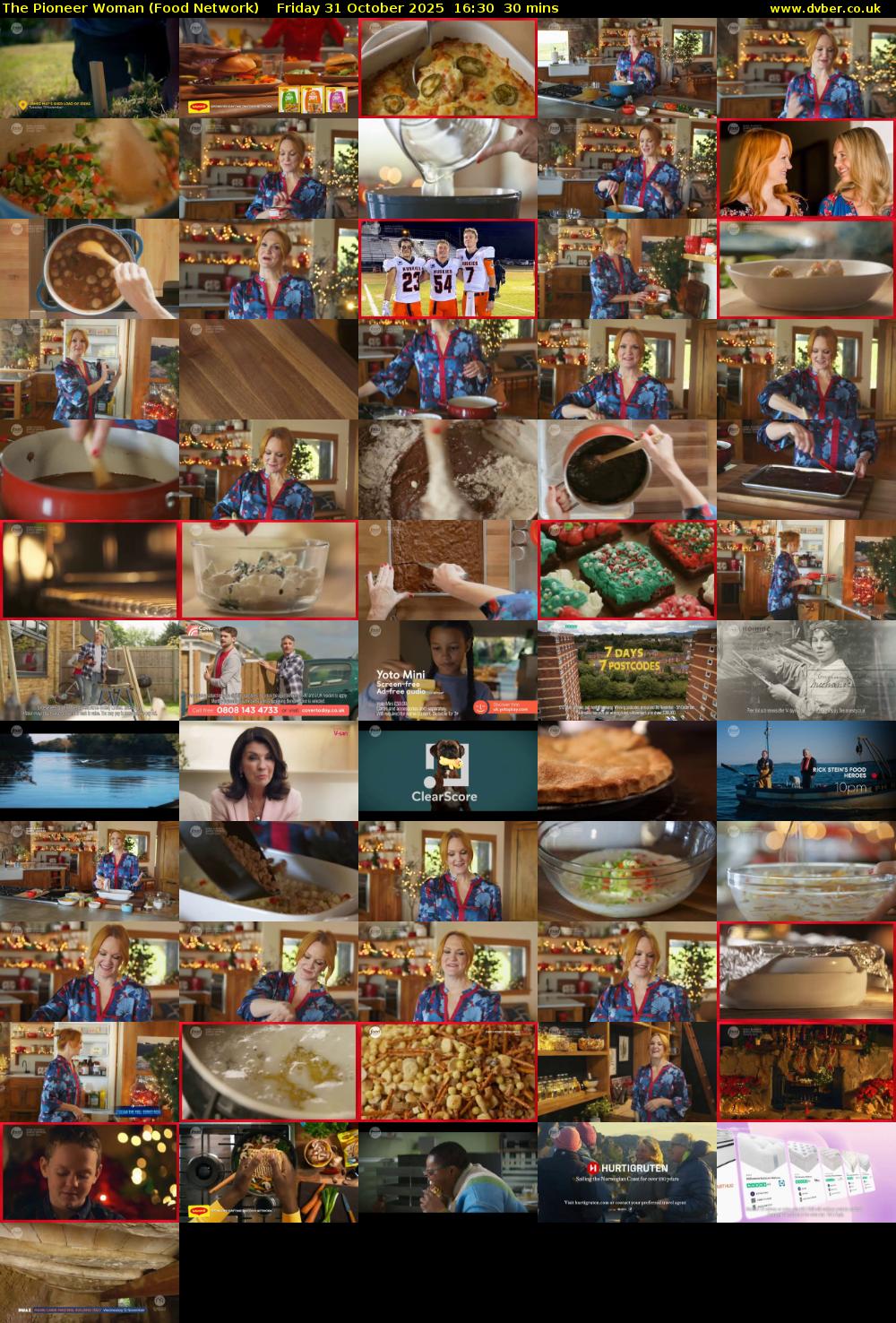 The Pioneer Woman (Food Network) Friday 31 October 2025 16:30 - 17:00