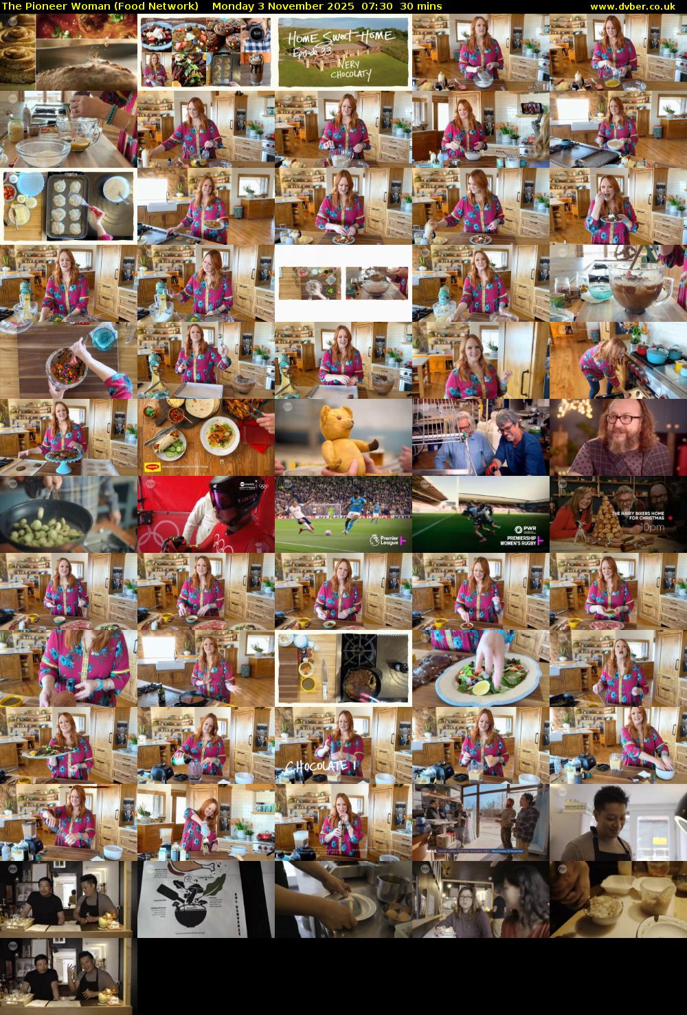 The Pioneer Woman (Food Network) Monday 3 November 2025 07:30 - 08:00