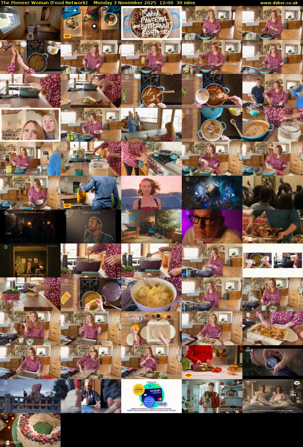 The Pioneer Woman (Food Network) Monday 3 November 2025 12:00 - 12:30