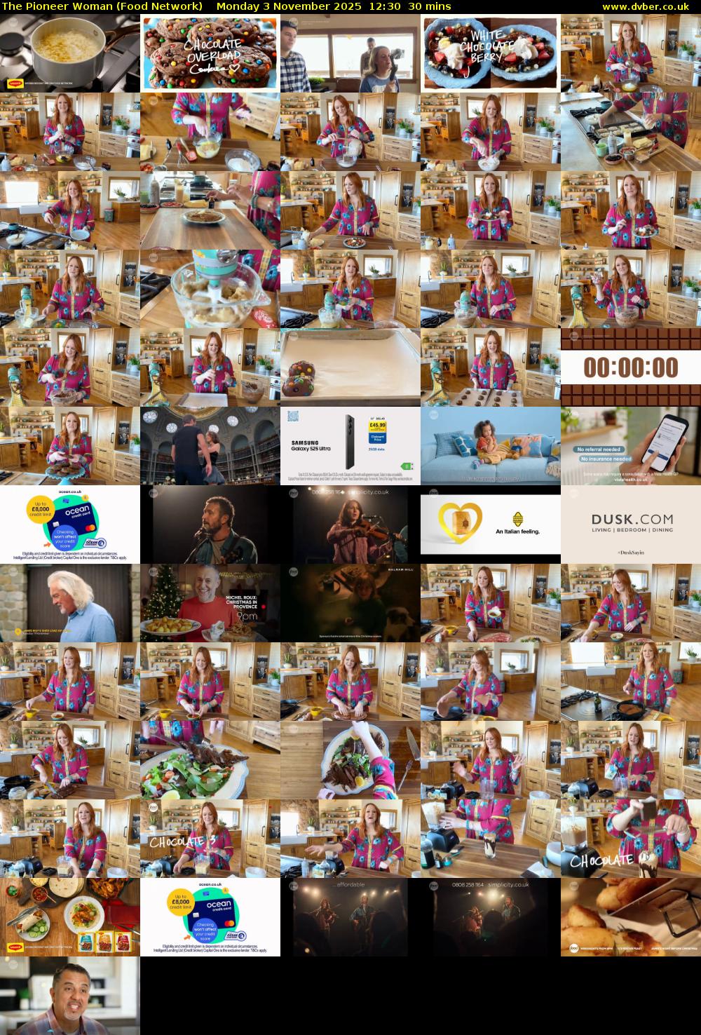 The Pioneer Woman (Food Network) Monday 3 November 2025 12:30 - 13:00