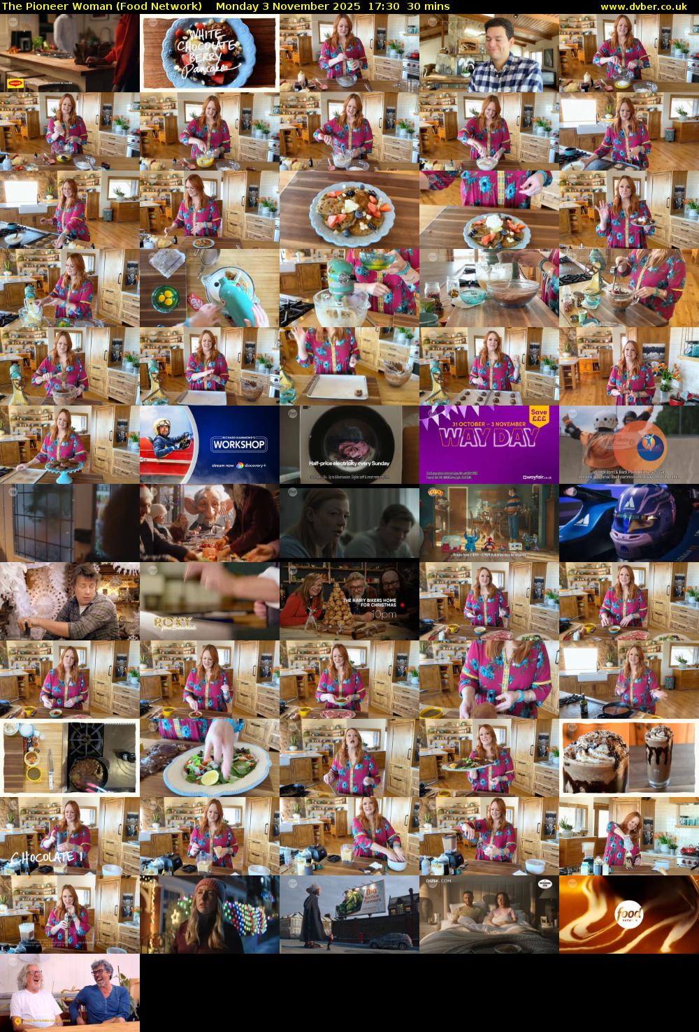 The Pioneer Woman (Food Network) Monday 3 November 2025 17:30 - 18:00