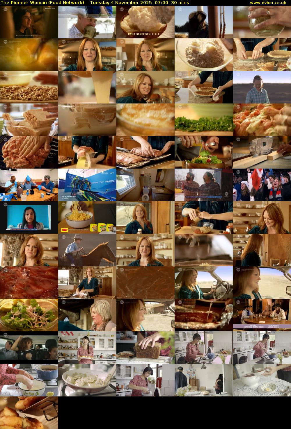 The Pioneer Woman (Food Network) Tuesday 4 November 2025 07:00 - 07:30