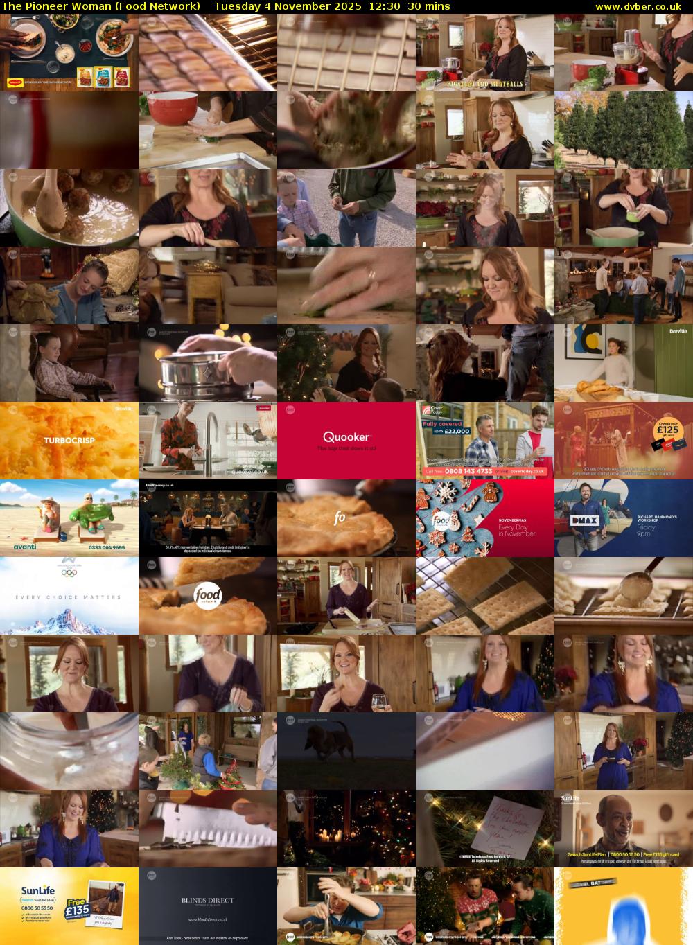 The Pioneer Woman (Food Network) Tuesday 4 November 2025 12:30 - 13:00
