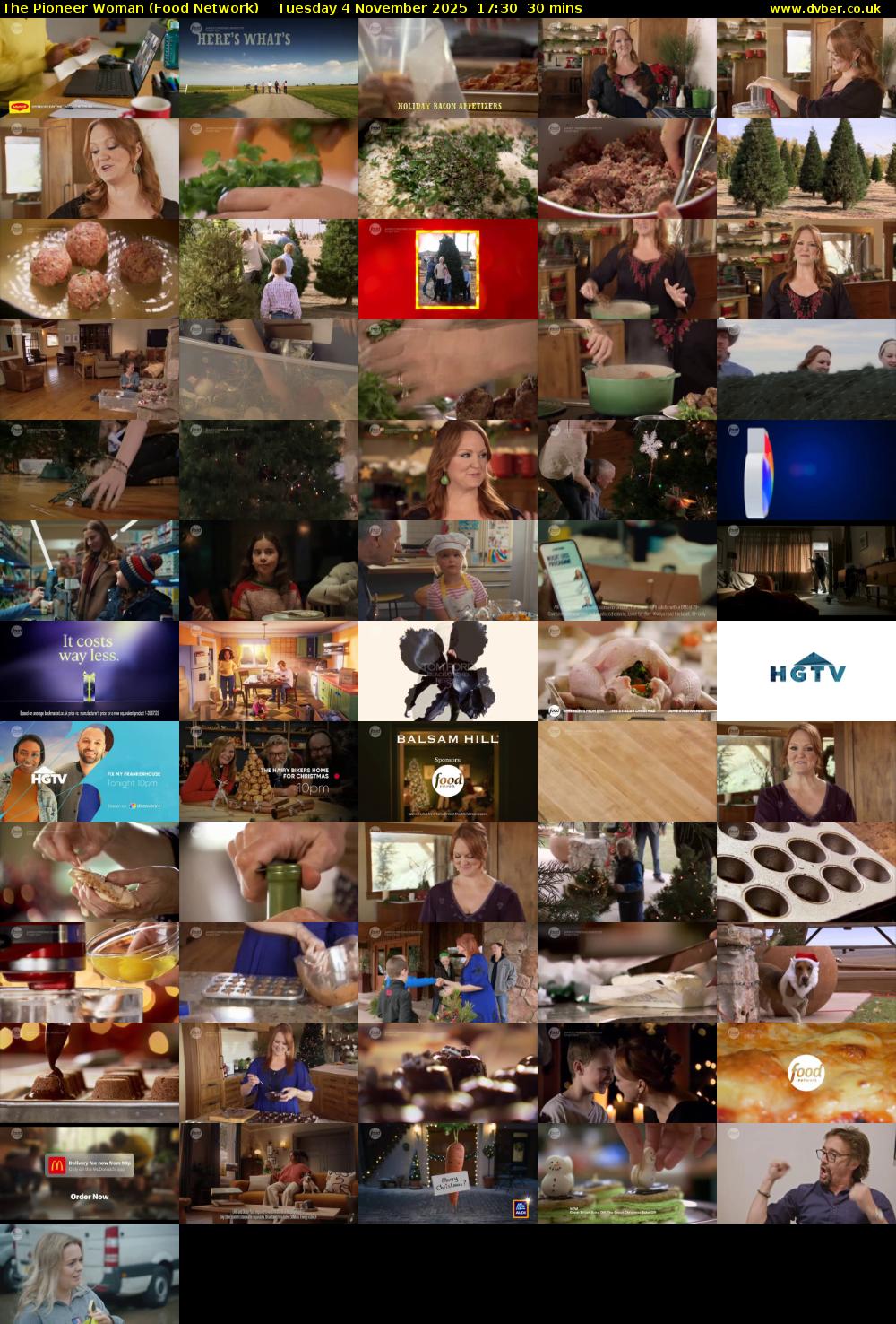 The Pioneer Woman (Food Network) Tuesday 4 November 2025 17:30 - 18:00