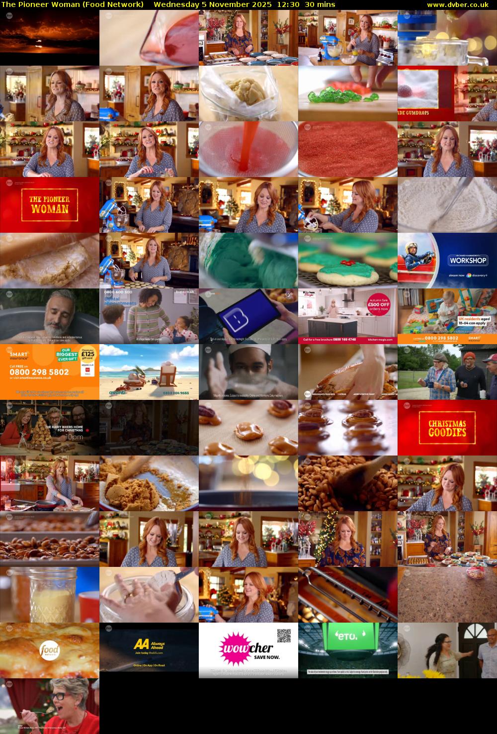 The Pioneer Woman (Food Network) Wednesday 5 November 2025 12:30 - 13:00