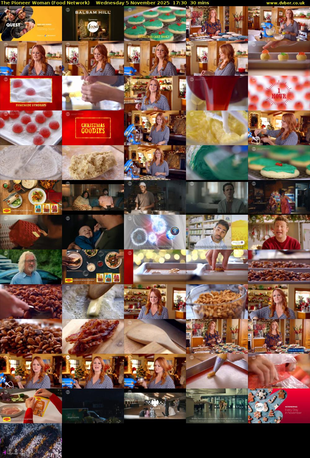 The Pioneer Woman (Food Network) Wednesday 5 November 2025 17:30 - 18:00