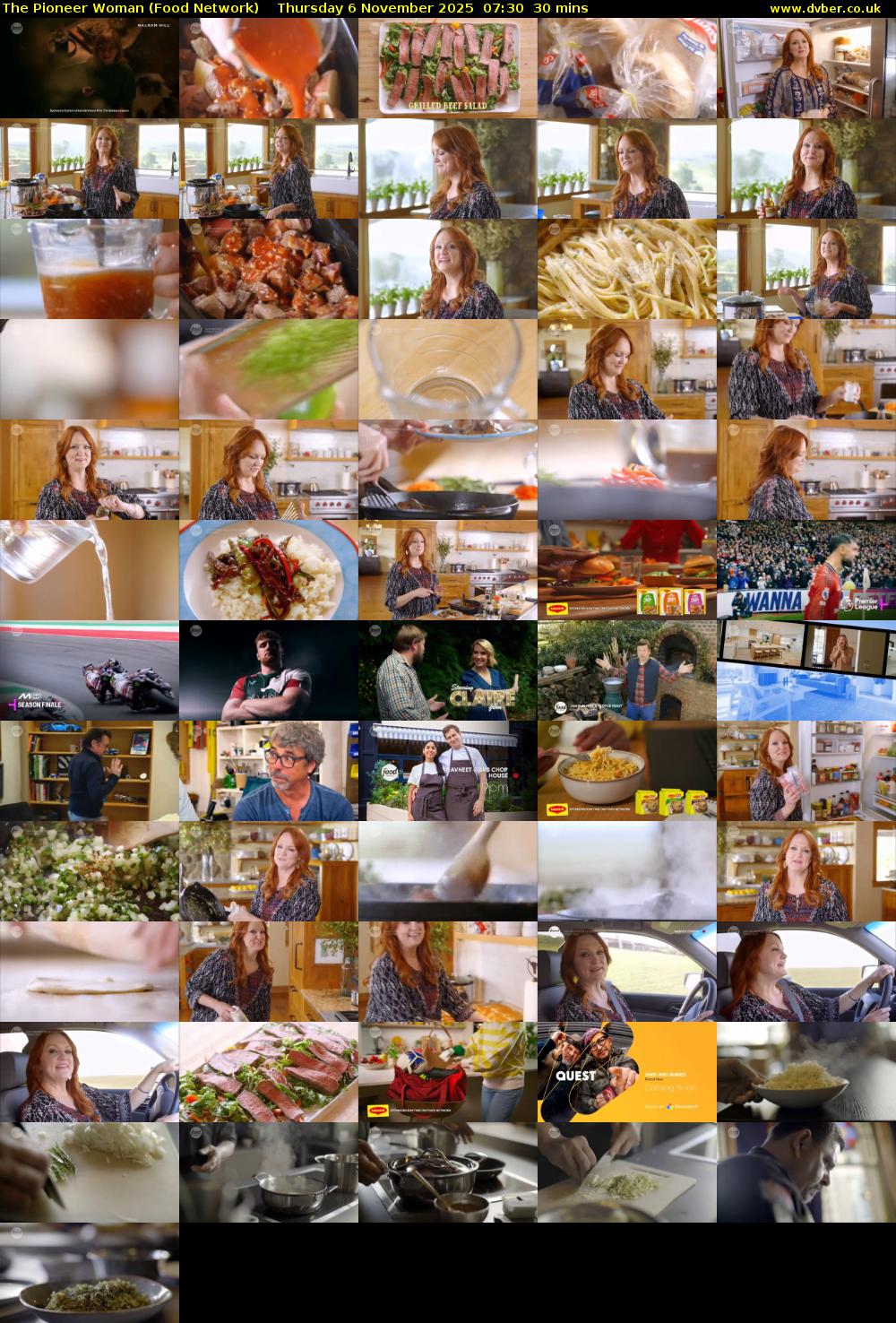The Pioneer Woman (Food Network) Thursday 6 November 2025 07:30 - 08:00