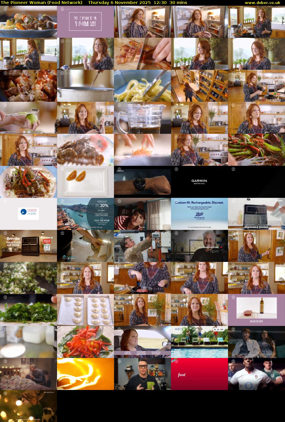 The Pioneer Woman (Food Network) Thursday 6 November 2025 12:30 - 13:00
