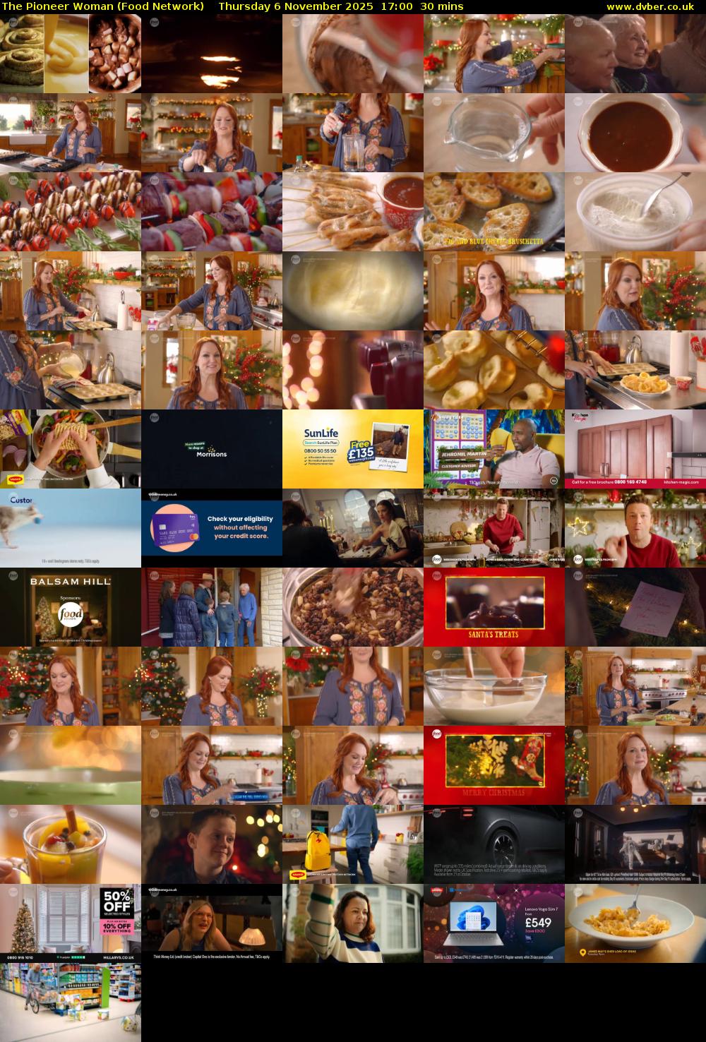 The Pioneer Woman (Food Network) Thursday 6 November 2025 17:00 - 17:30
