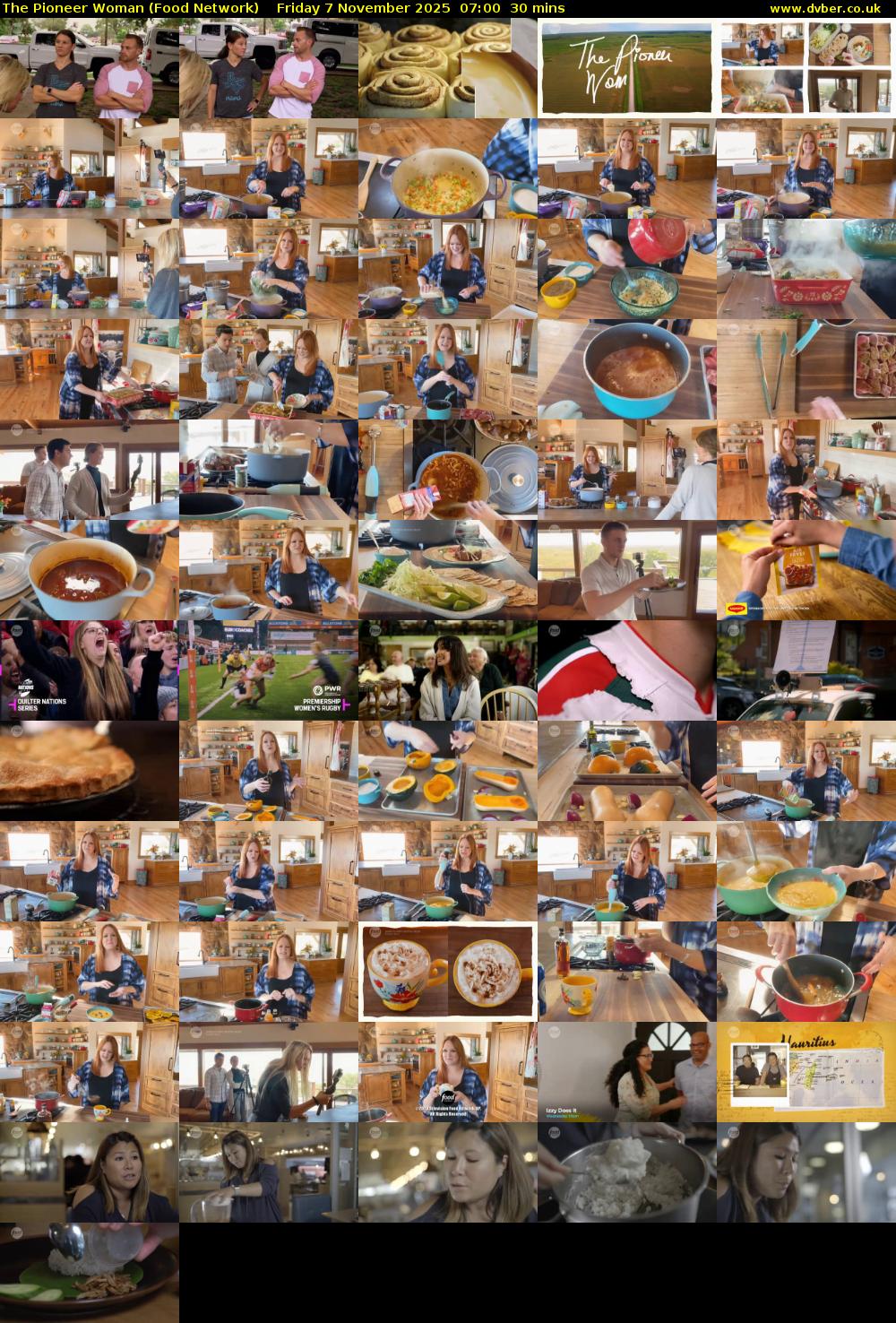 The Pioneer Woman (Food Network) Friday 7 November 2025 07:00 - 07:30