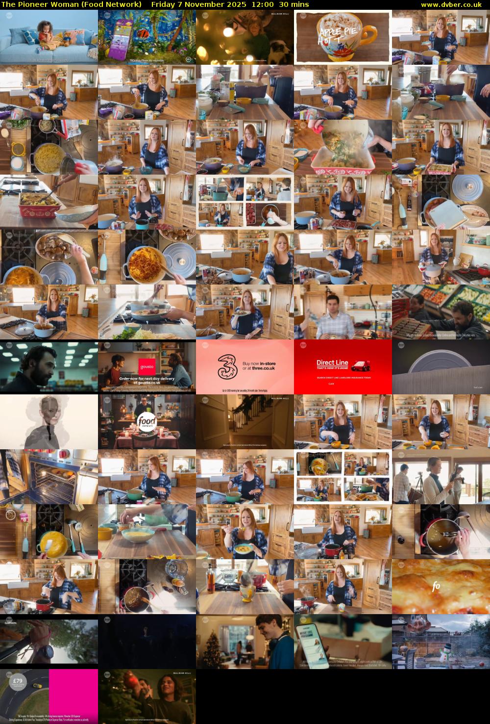 The Pioneer Woman (Food Network) Friday 7 November 2025 12:00 - 12:30