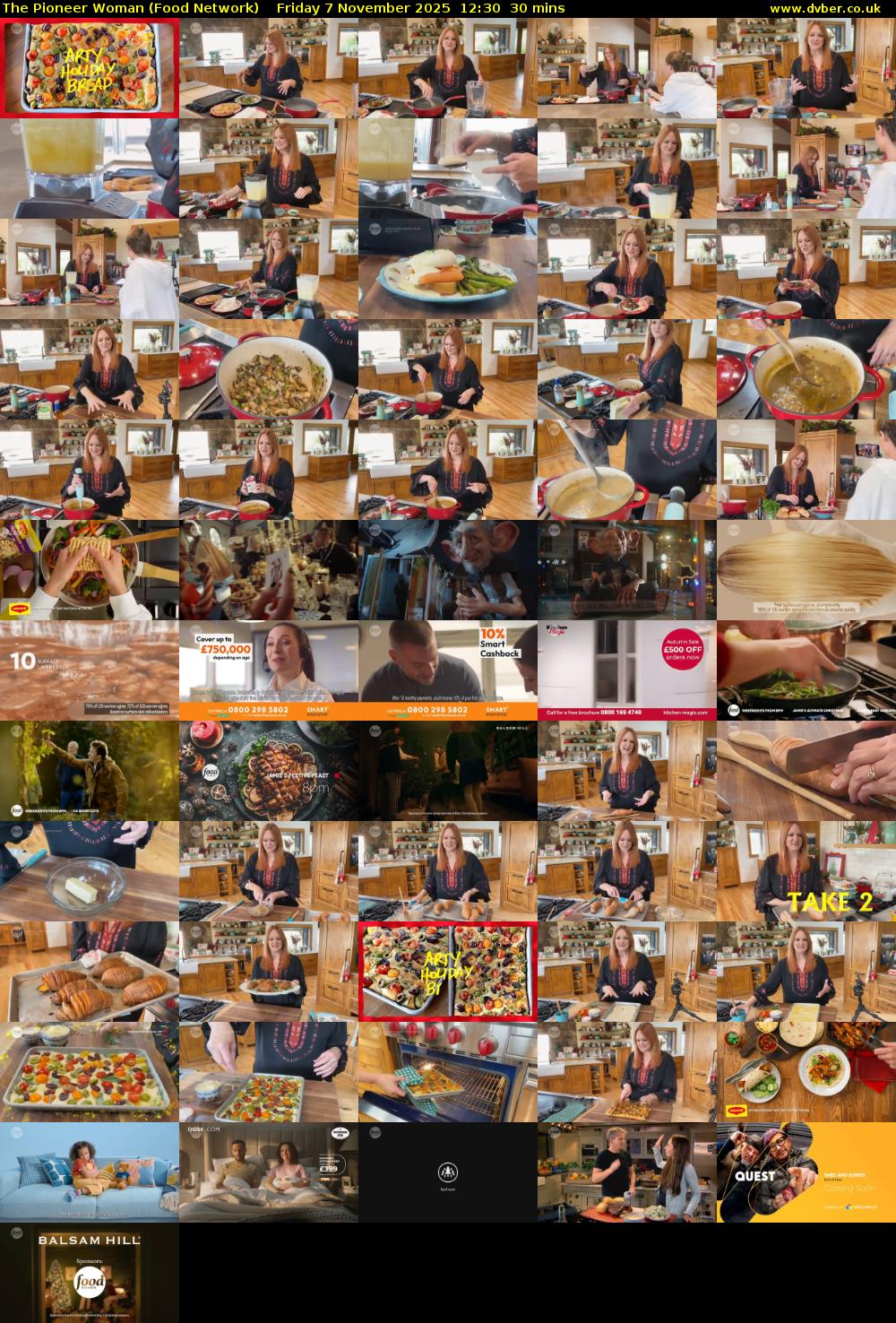 The Pioneer Woman (Food Network) Friday 7 November 2025 12:30 - 13:00