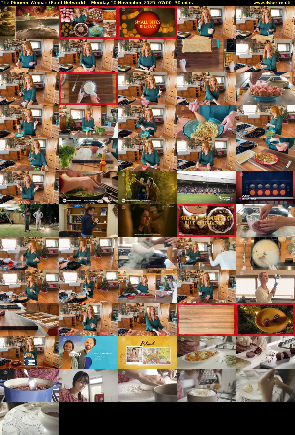 The Pioneer Woman (Food Network) Monday 10 November 2025 07:00 - 07:30