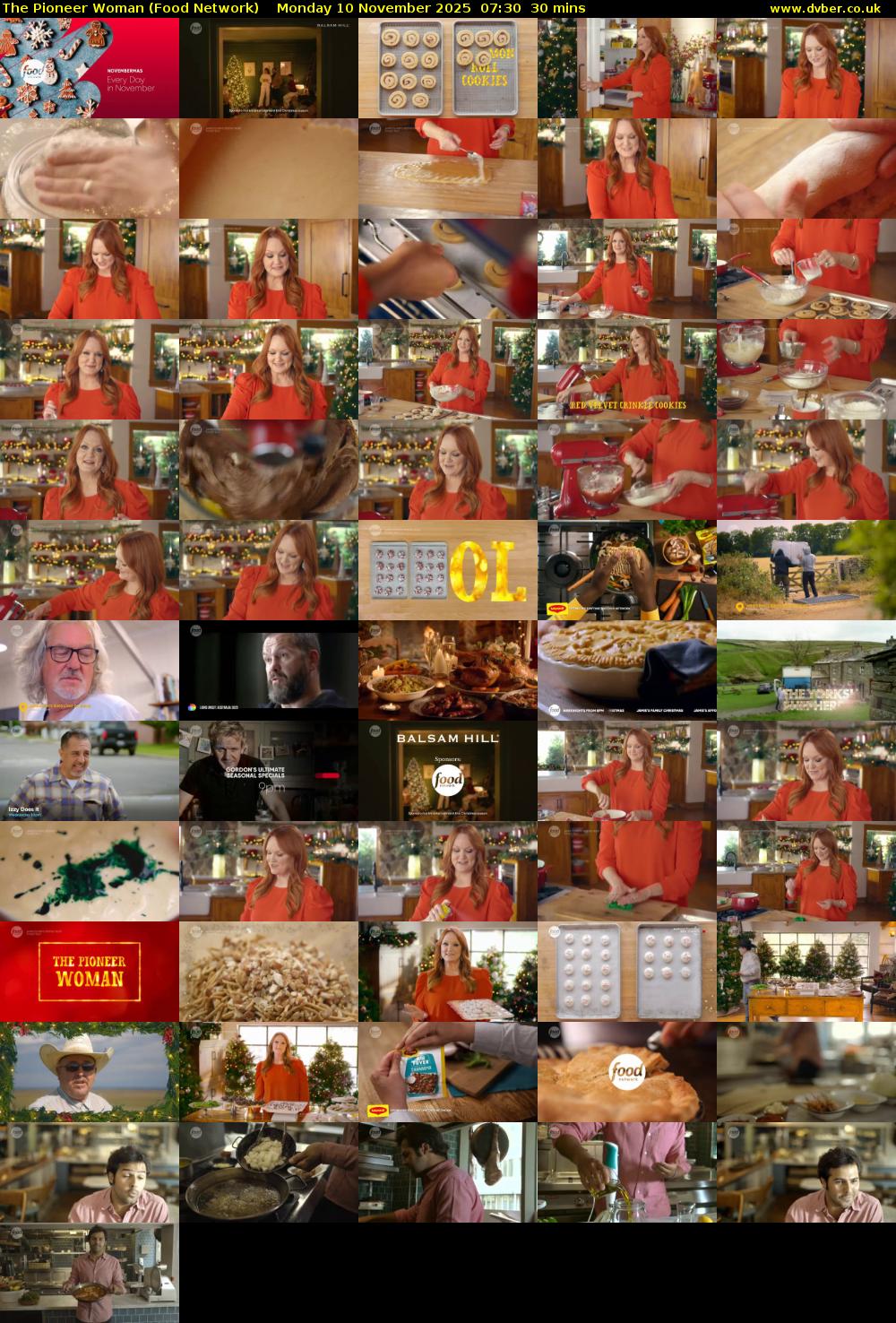 The Pioneer Woman (Food Network) Monday 10 November 2025 07:30 - 08:00