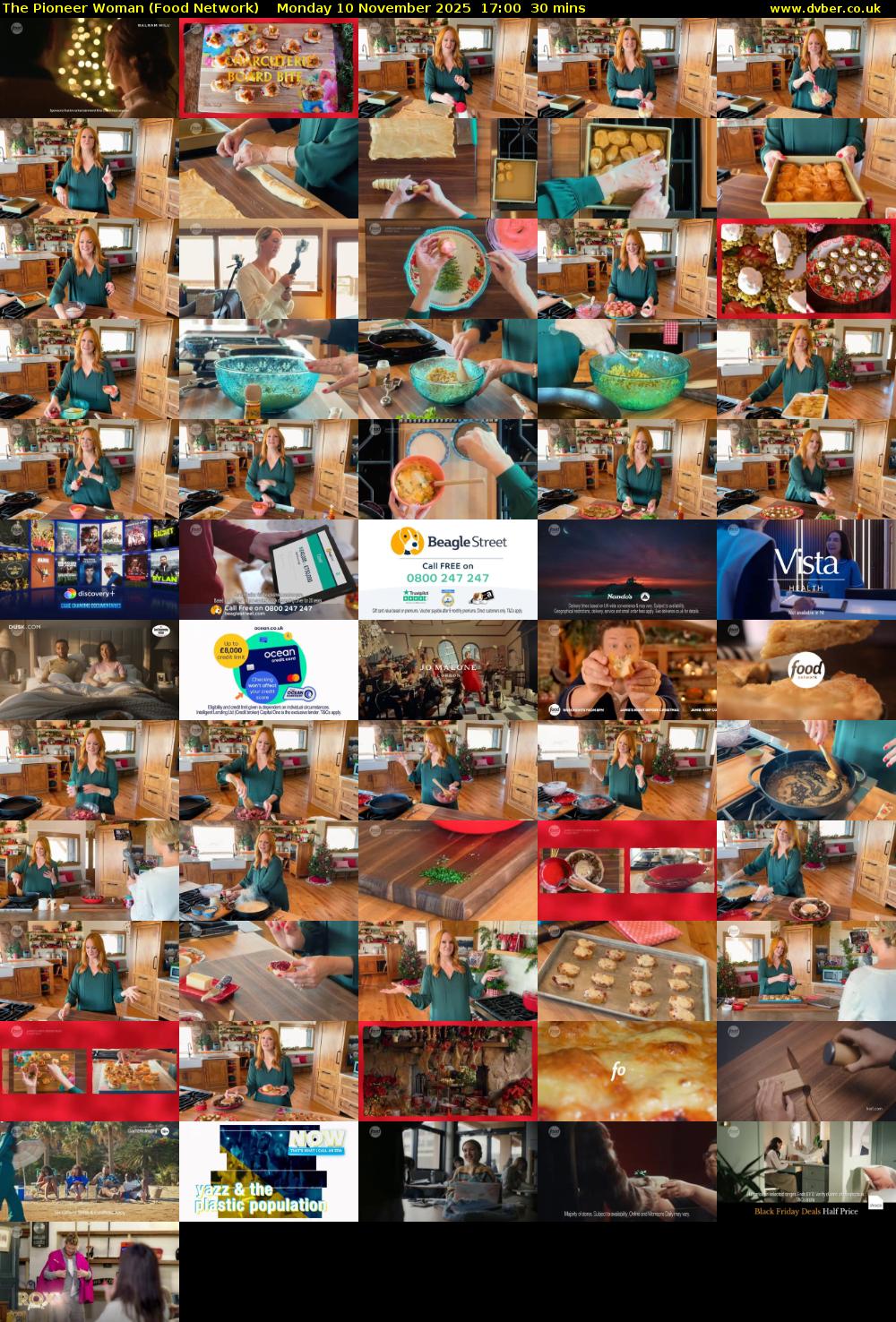 The Pioneer Woman (Food Network) Monday 10 November 2025 17:00 - 17:30