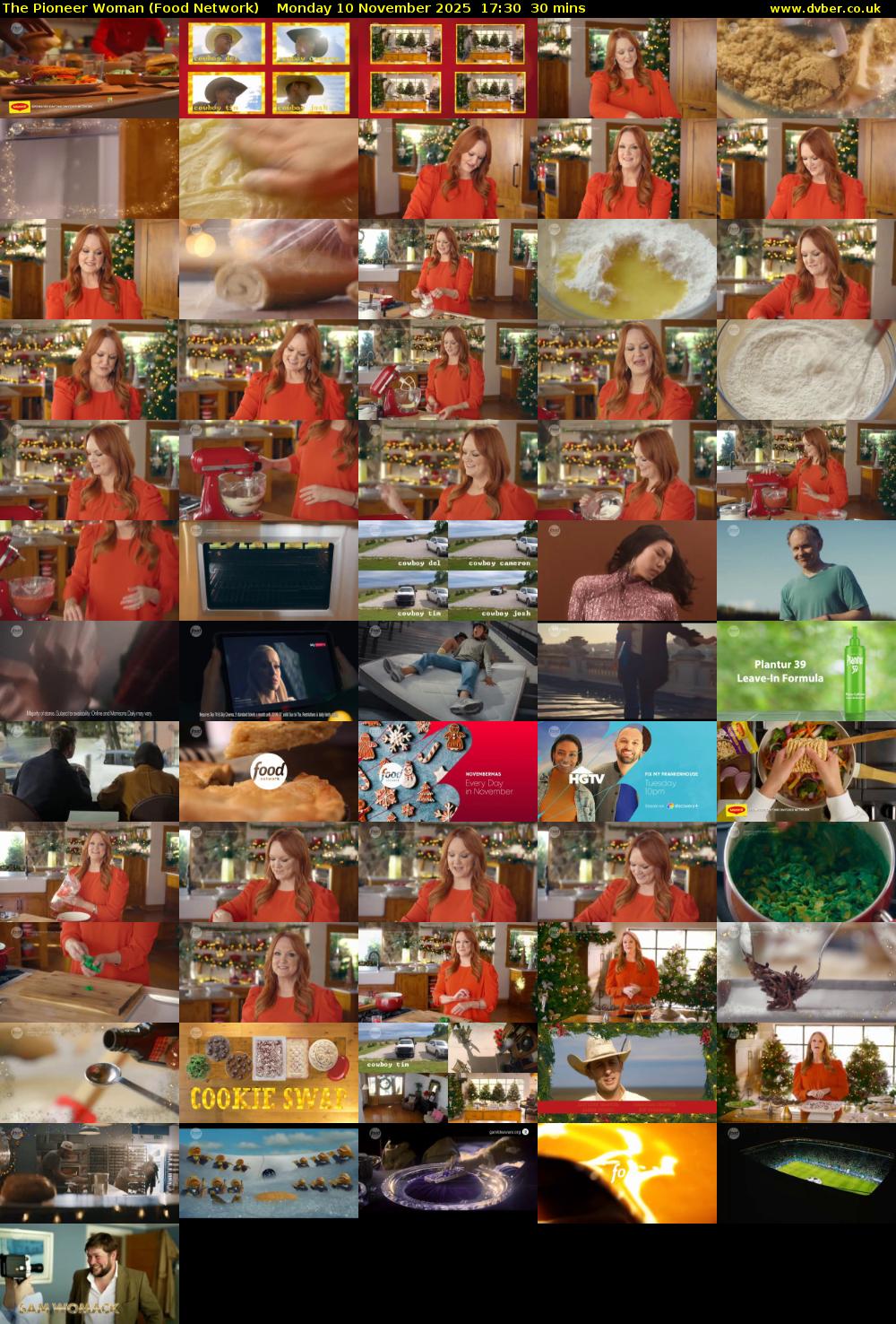 The Pioneer Woman (Food Network) Monday 10 November 2025 17:30 - 18:00