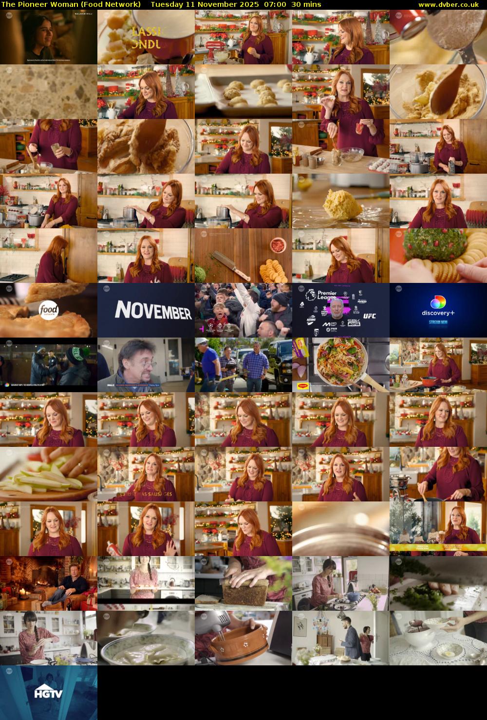 The Pioneer Woman (Food Network) Tuesday 11 November 2025 07:00 - 07:30