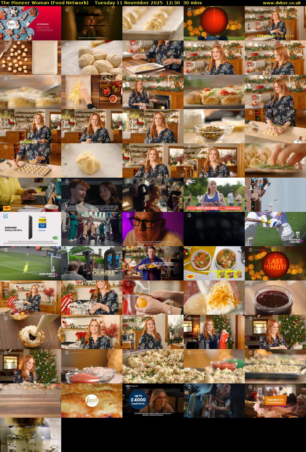 The Pioneer Woman (Food Network) Tuesday 11 November 2025 12:30 - 13:00