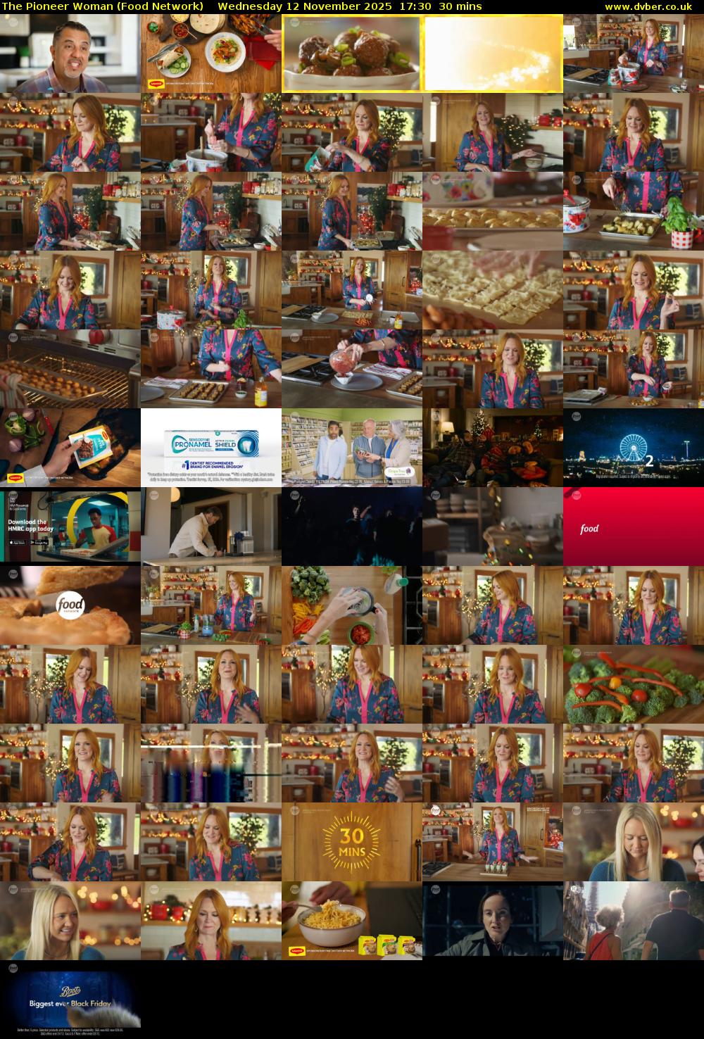 The Pioneer Woman (Food Network) Wednesday 12 November 2025 17:30 - 18:00