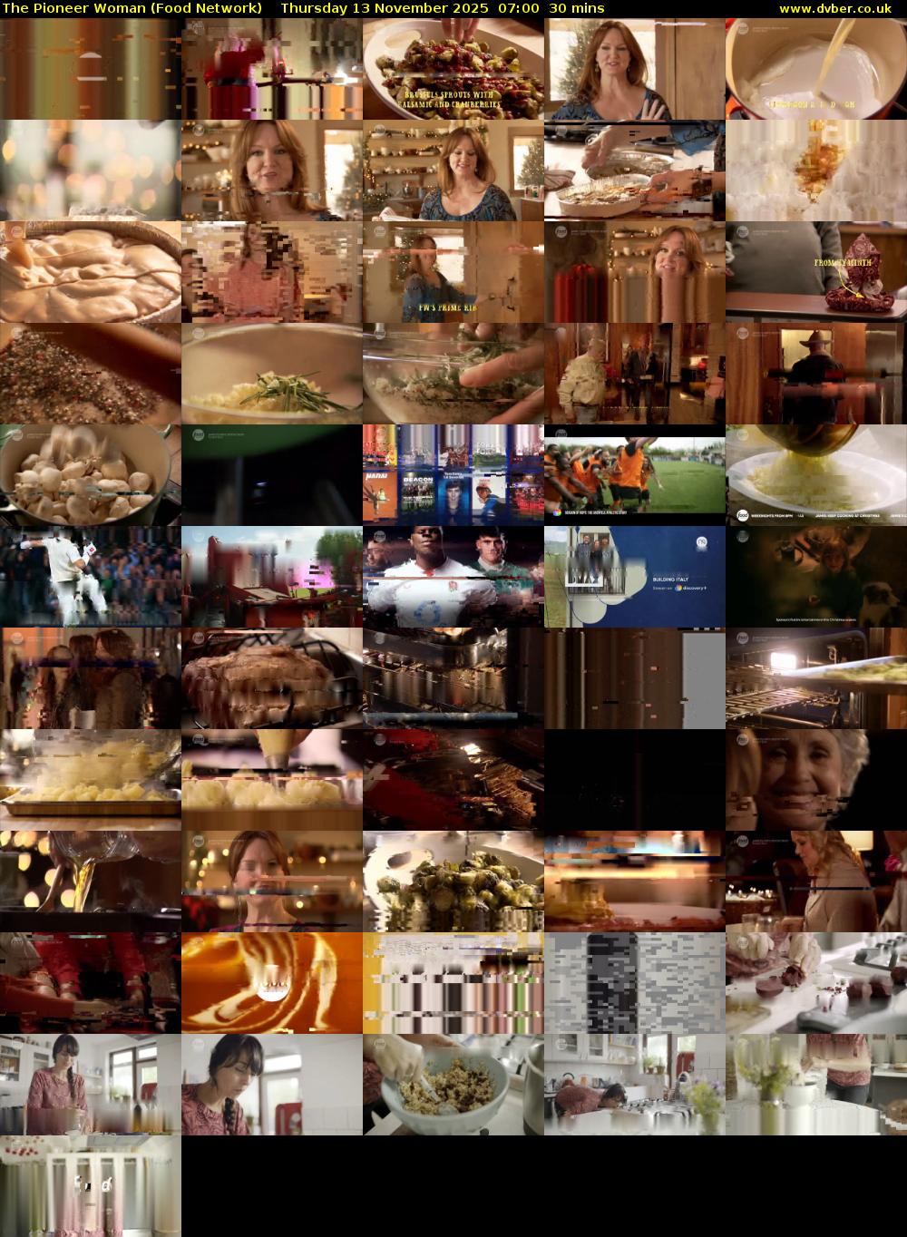 The Pioneer Woman (Food Network) Thursday 13 November 2025 07:00 - 07:30