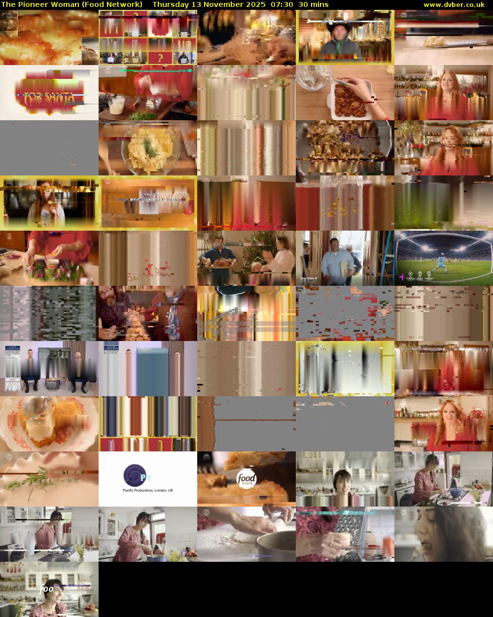 The Pioneer Woman (Food Network) Thursday 13 November 2025 07:30 - 08:00