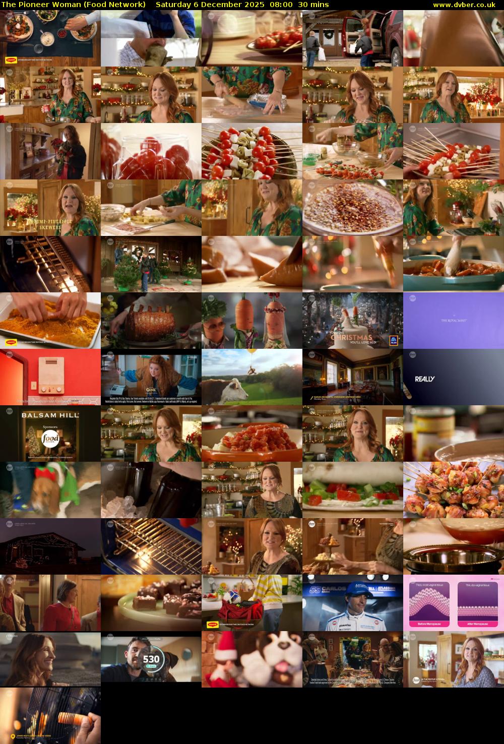 The Pioneer Woman (Food Network) Saturday 6 December 2025 08:00 - 08:30