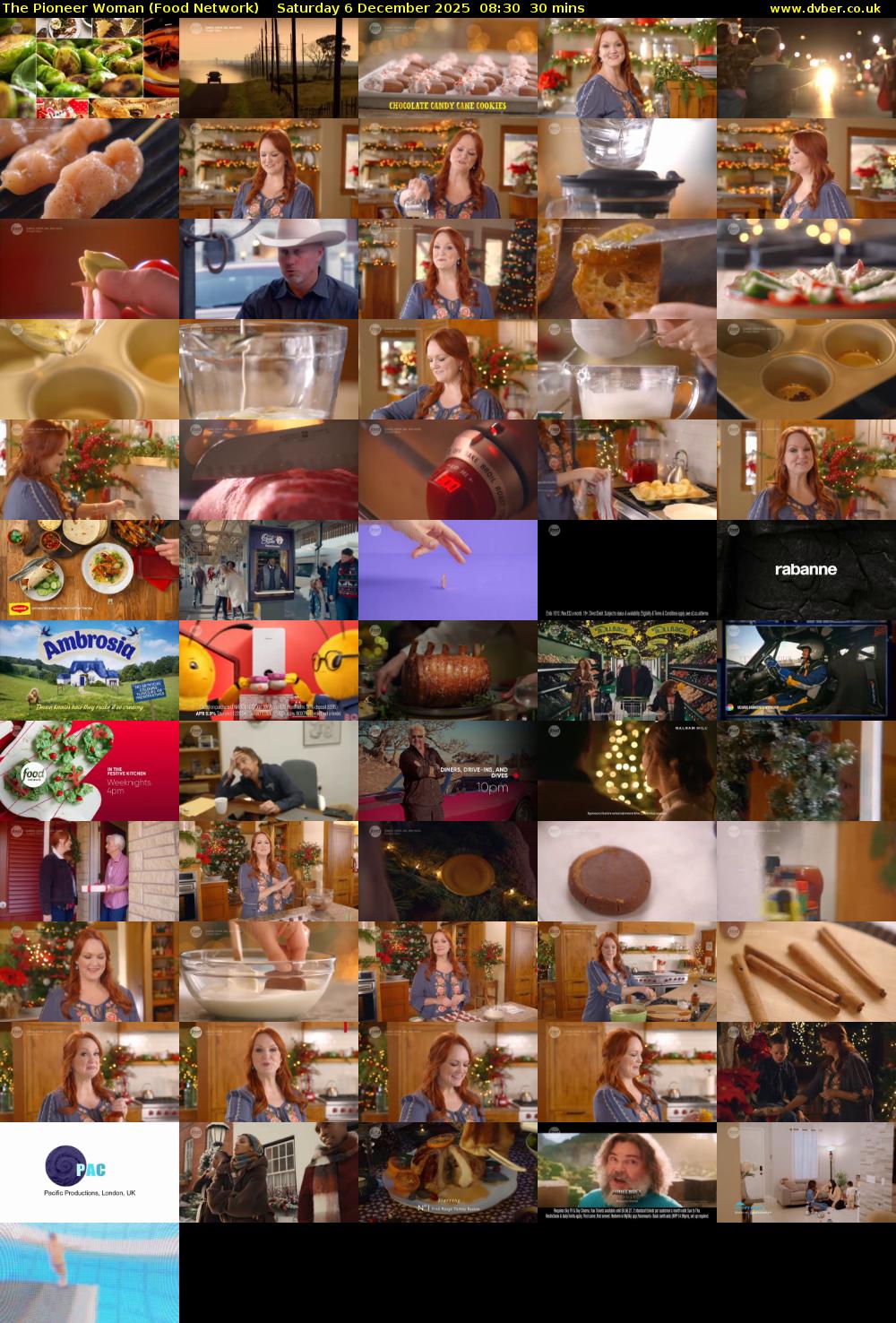 The Pioneer Woman (Food Network) Saturday 6 December 2025 08:30 - 09:00