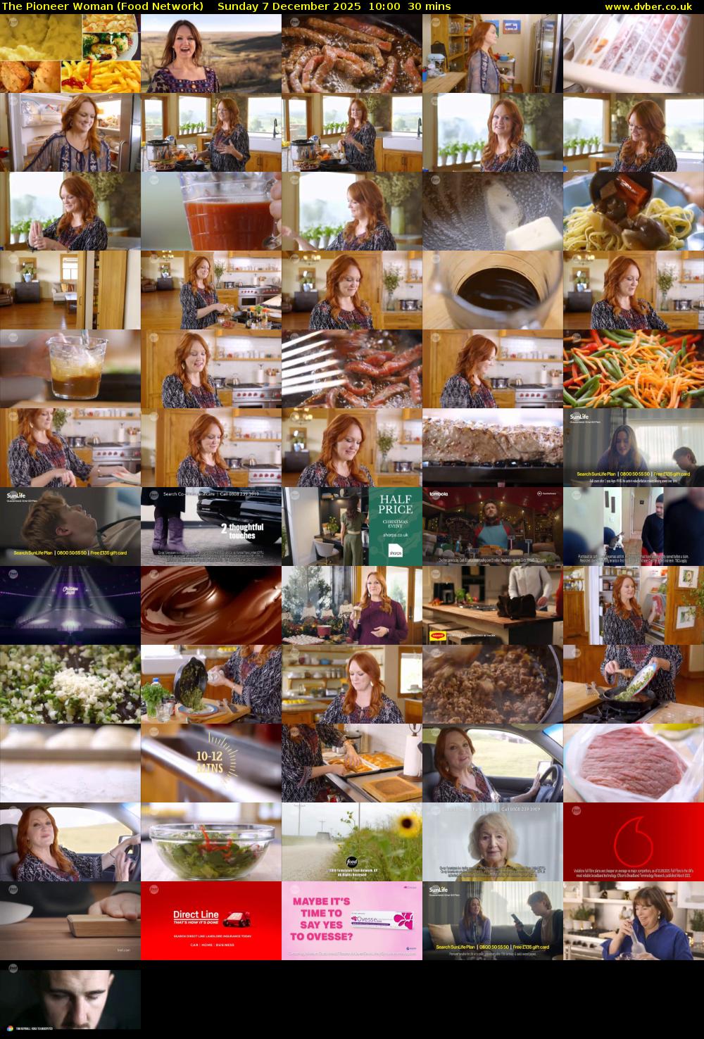 The Pioneer Woman (Food Network) Sunday 7 December 2025 10:00 - 10:30