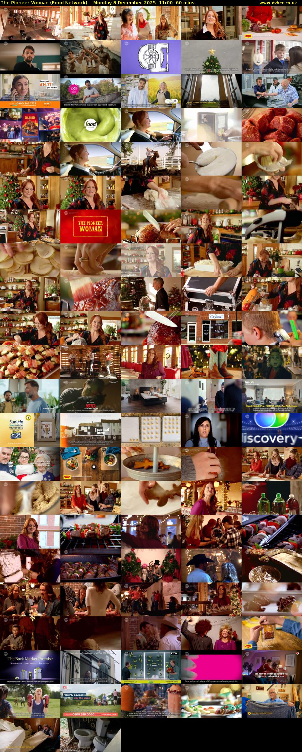 The Pioneer Woman (Food Network) Monday 8 December 2025 11:00 - 12:00