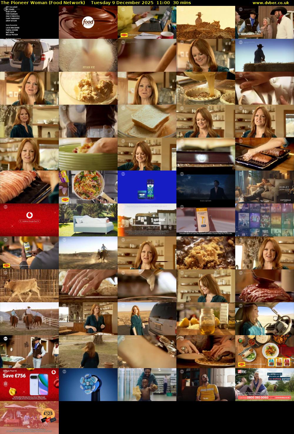 The Pioneer Woman (Food Network) Tuesday 9 December 2025 11:00 - 11:30