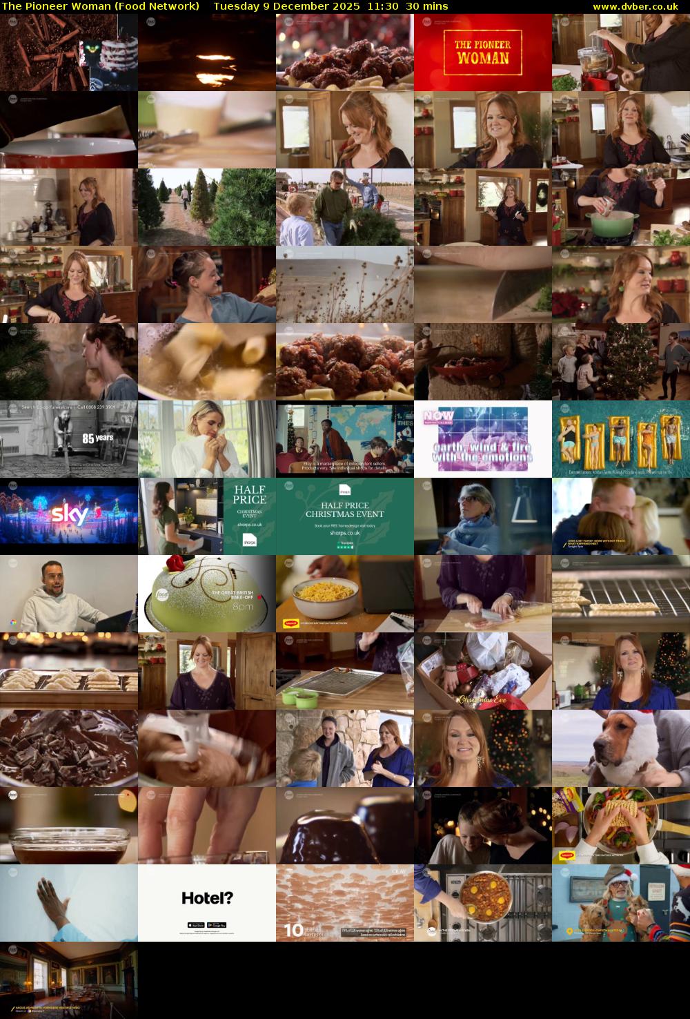 The Pioneer Woman (Food Network) Tuesday 9 December 2025 11:30 - 12:00