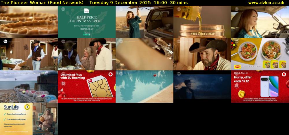 The Pioneer Woman (Food Network) Tuesday 9 December 2025 16:00 - 16:30