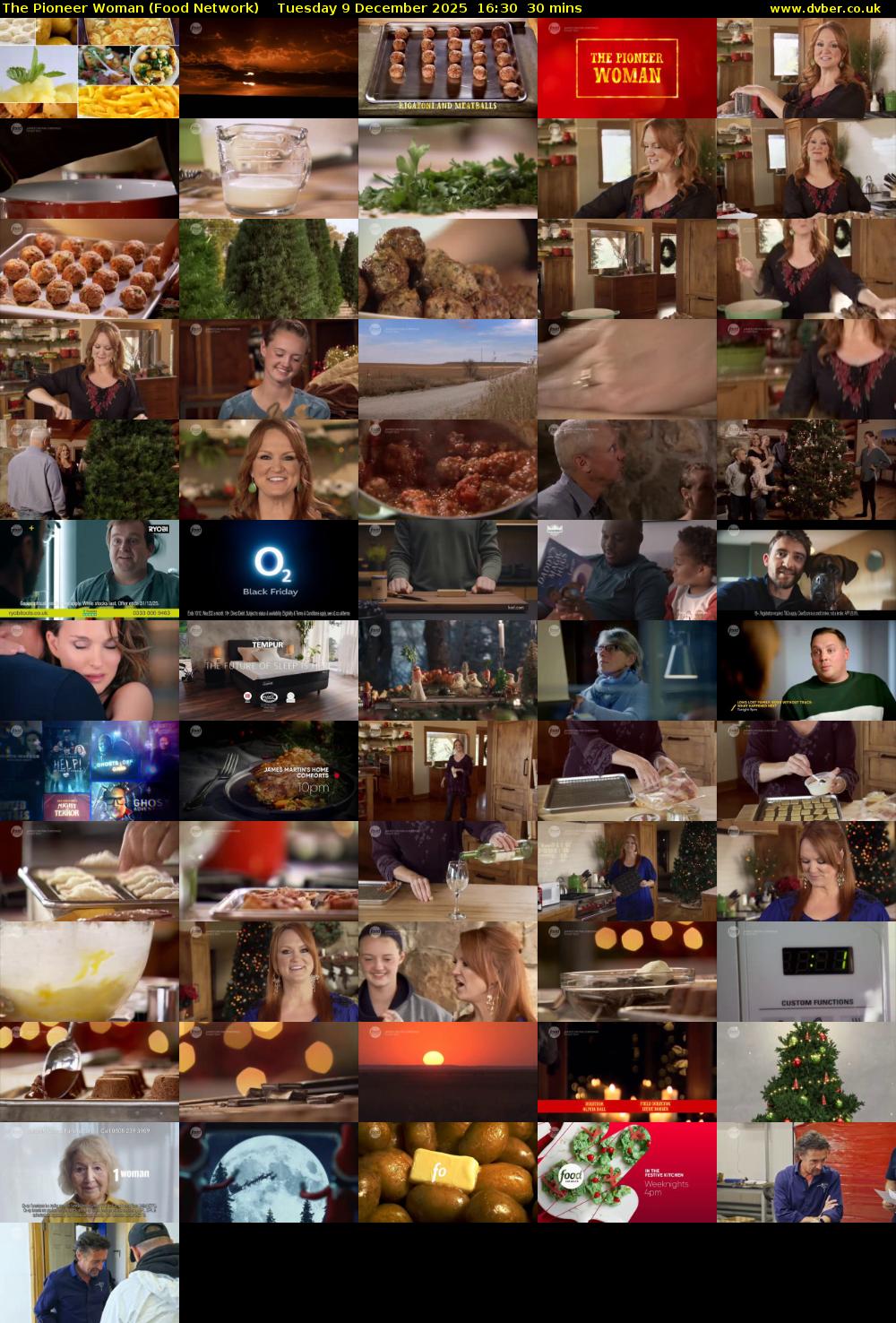 The Pioneer Woman (Food Network) Tuesday 9 December 2025 16:30 - 17:00