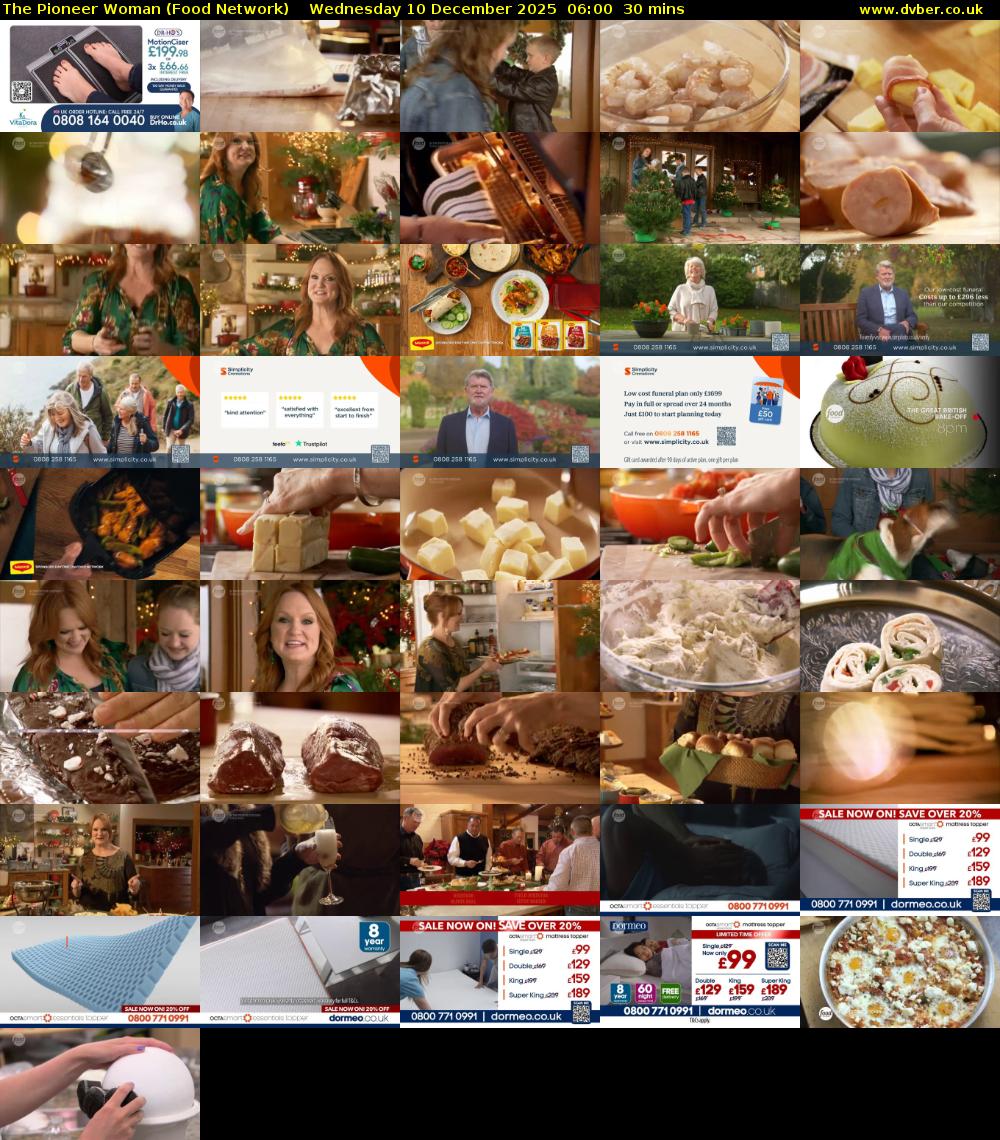 The Pioneer Woman (Food Network) Wednesday 10 December 2025 06:00 - 06:30