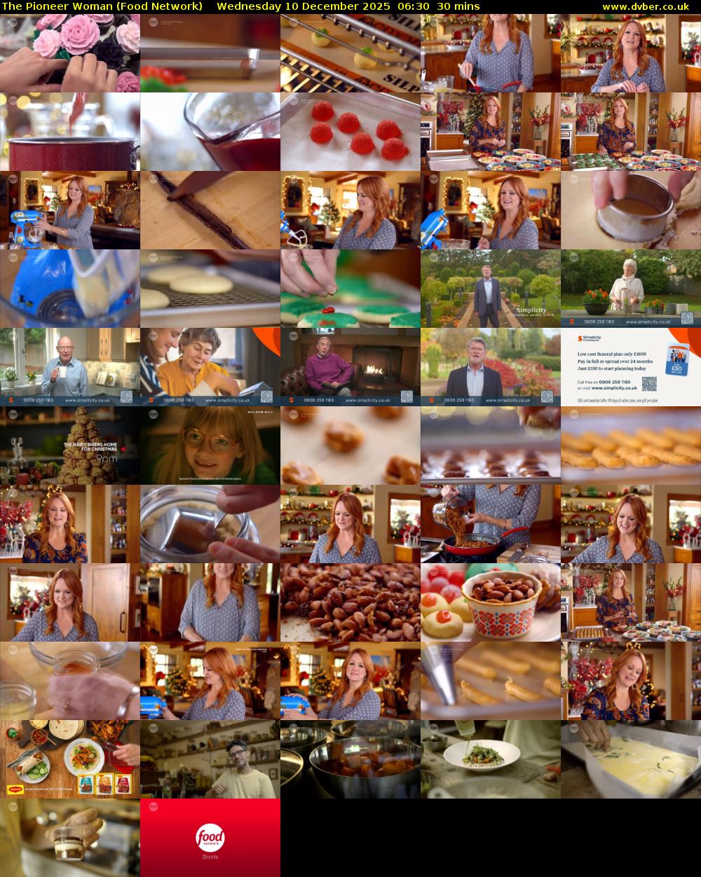 The Pioneer Woman (Food Network) Wednesday 10 December 2025 06:30 - 07:00
