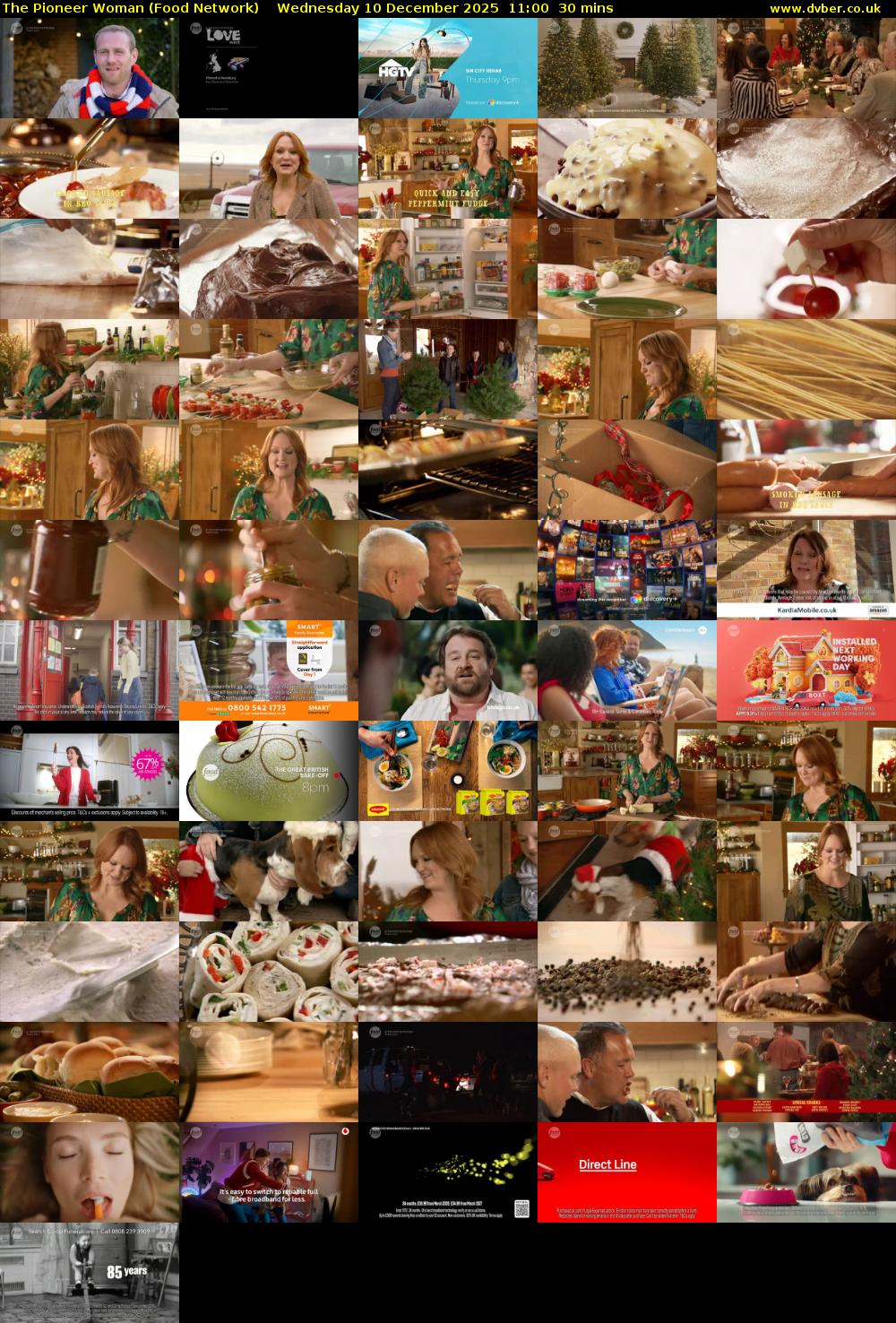 The Pioneer Woman (Food Network) Wednesday 10 December 2025 11:00 - 11:30