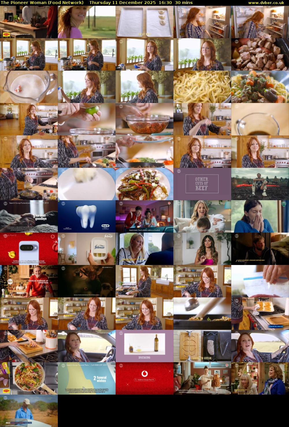 The Pioneer Woman (Food Network) Thursday 11 December 2025 16:30 - 17:00