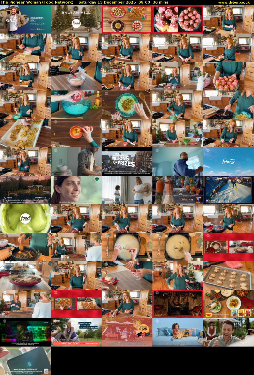 The Pioneer Woman (Food Network) Saturday 13 December 2025 09:00 - 09:30