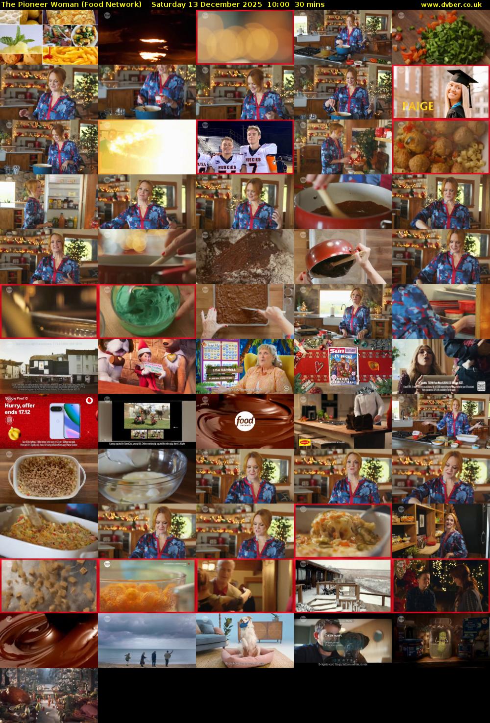 The Pioneer Woman (Food Network) Saturday 13 December 2025 10:00 - 10:30