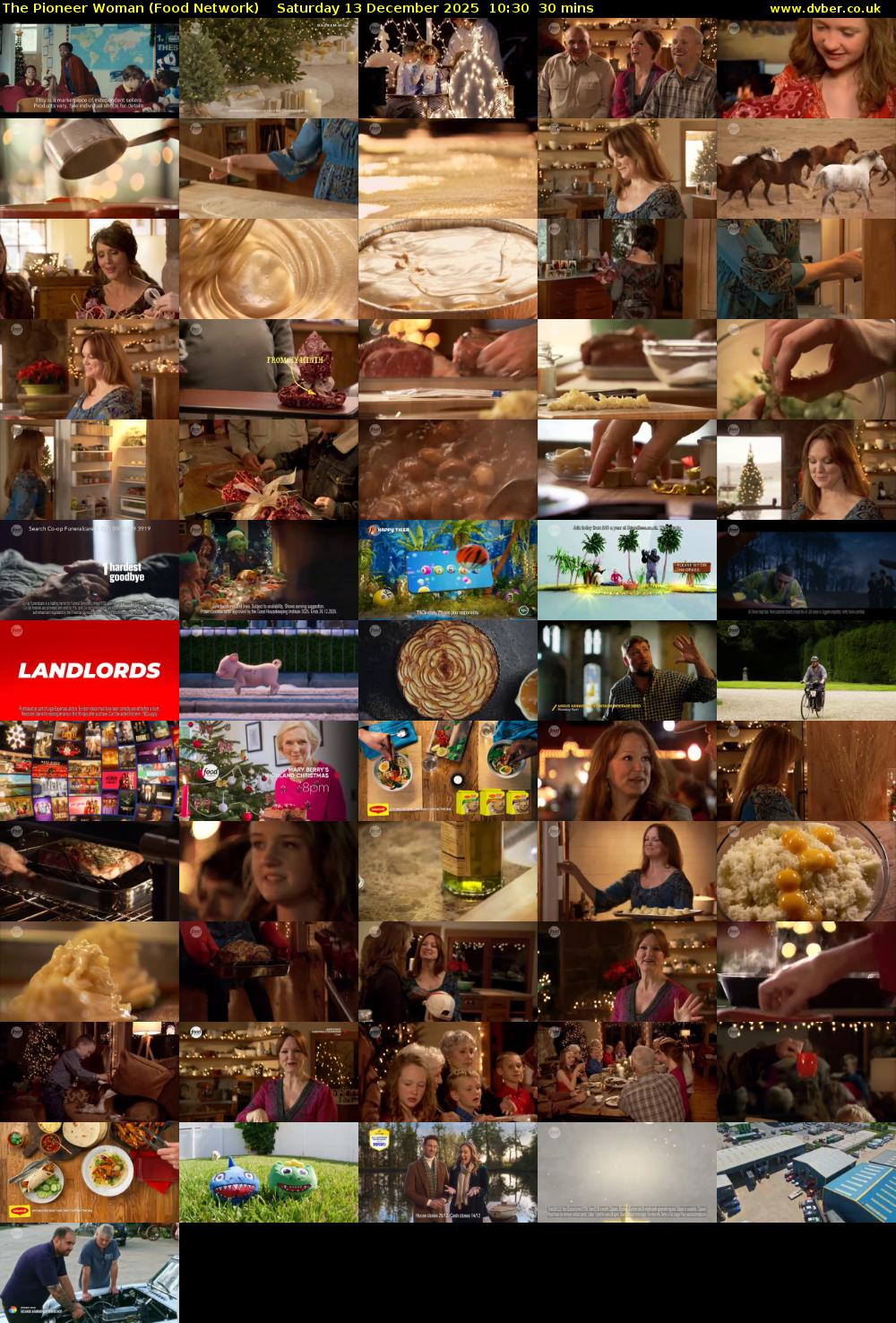 The Pioneer Woman (Food Network) Saturday 13 December 2025 10:30 - 11:00