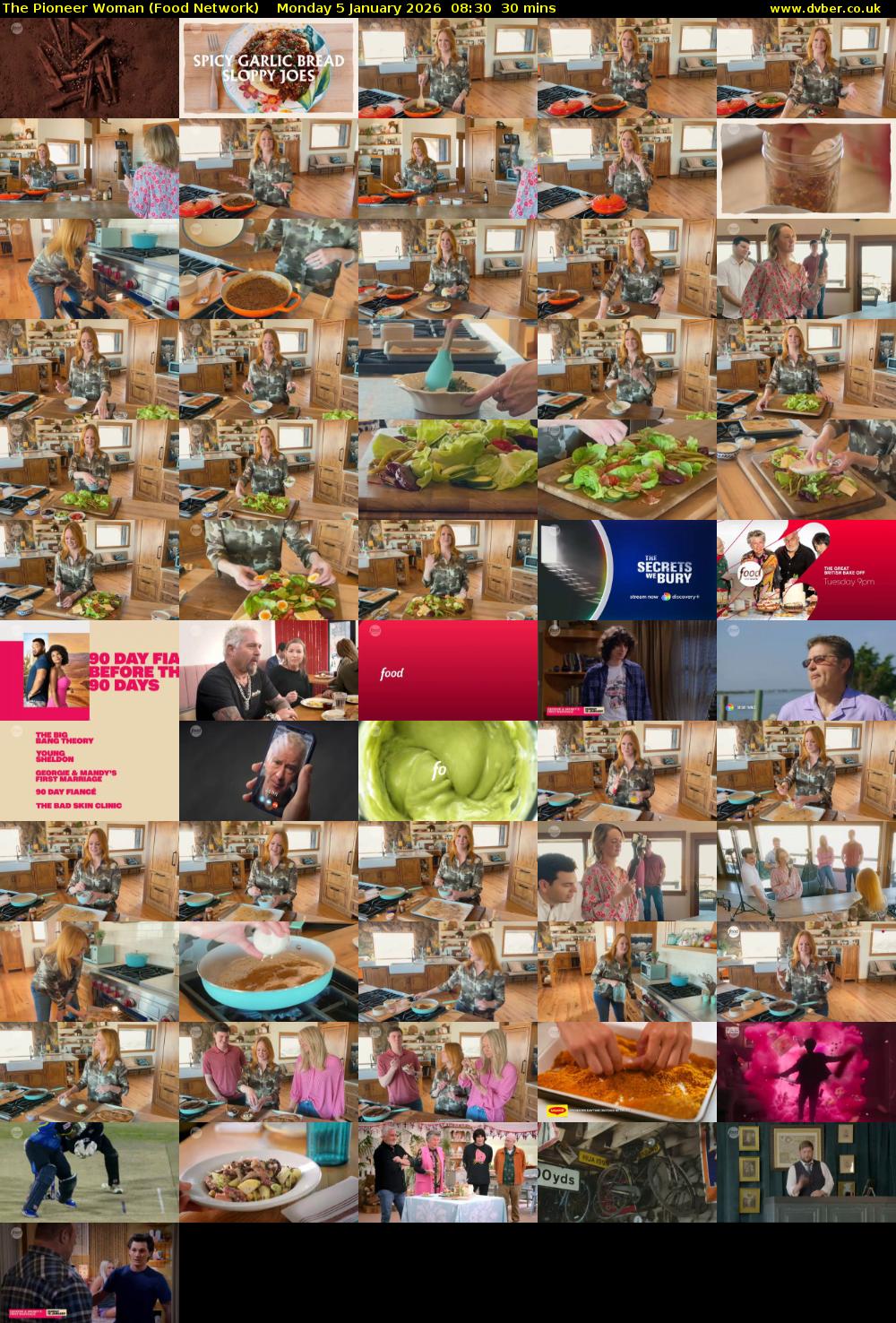 The Pioneer Woman (Food Network) Monday 5 January 2026 08:30 - 09:00
