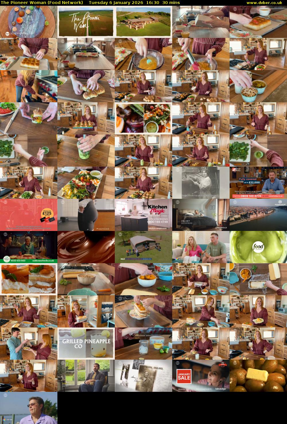 The Pioneer Woman (Food Network) Tuesday 6 January 2026 16:30 - 17:00